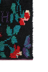 Antique Scandinavian Wedding Rya Rug 6' x 3'10"