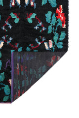 Antique Scandinavian Wedding Rya Rug 6' x 3'10"