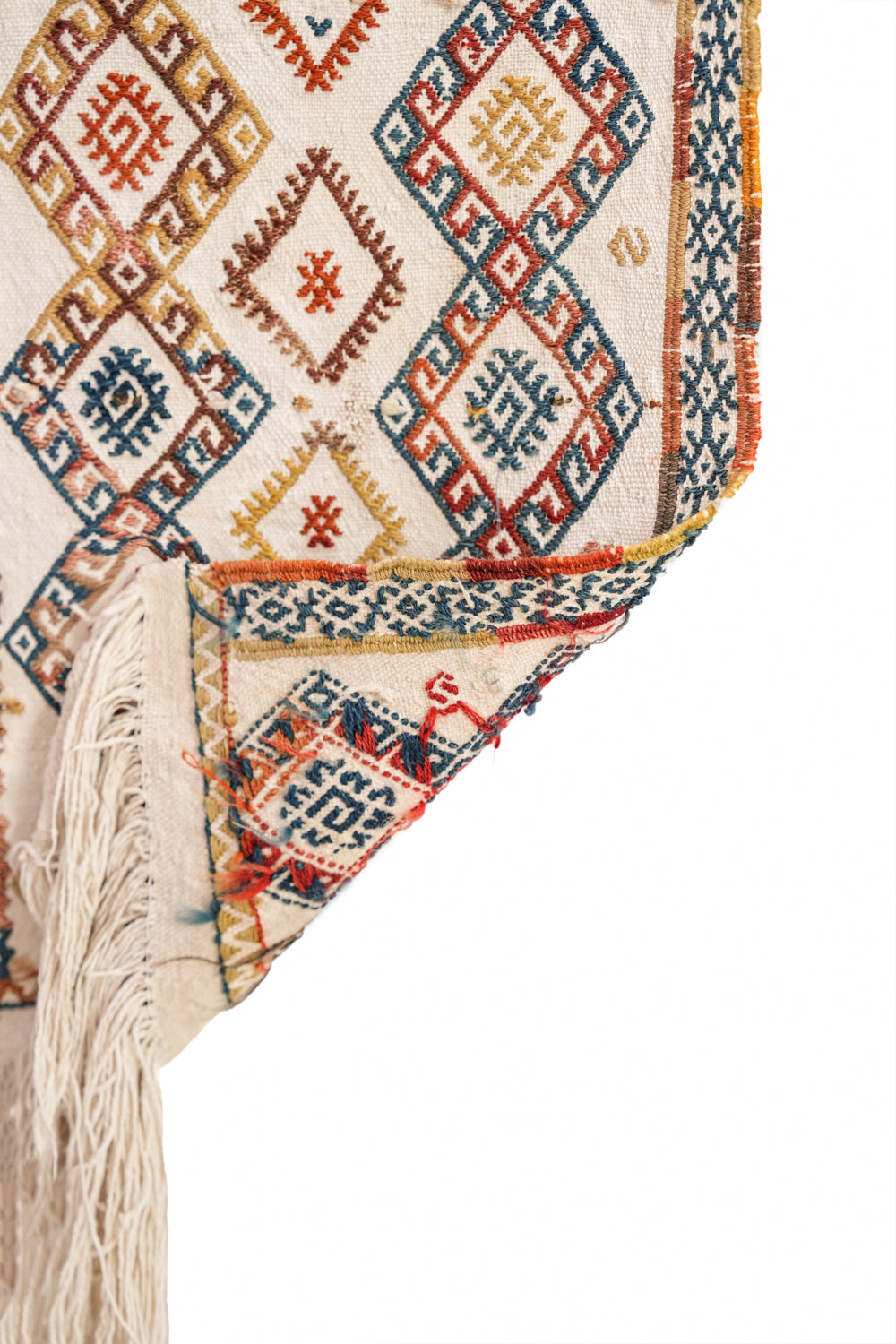 Vintage Turkish Cicim Yastik Kilim 4'9" x 1'2"