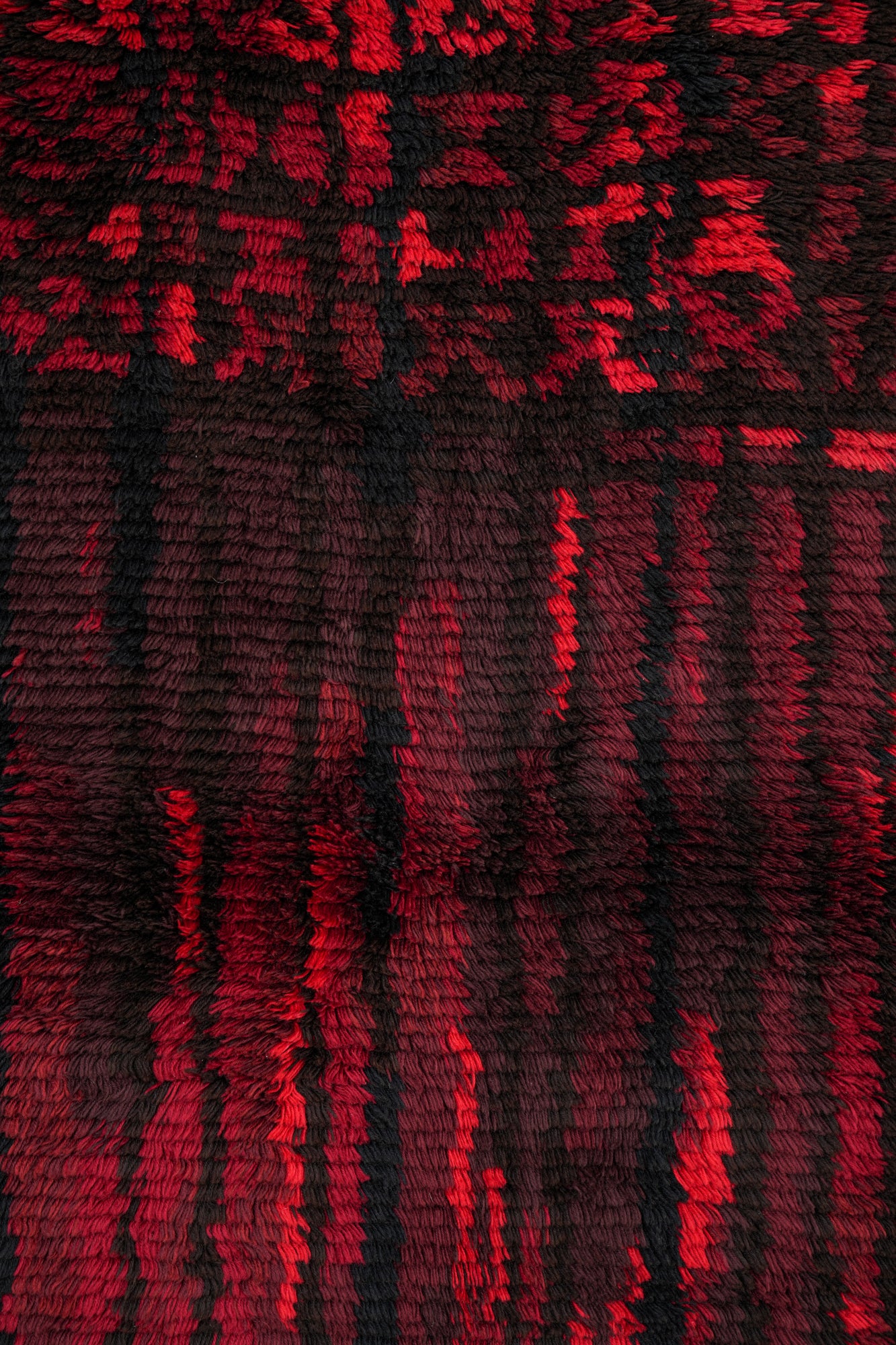 Vintage Finnish Ryijy Rya Rug 6'2" x 4'1" (Täysikuu Full moon)