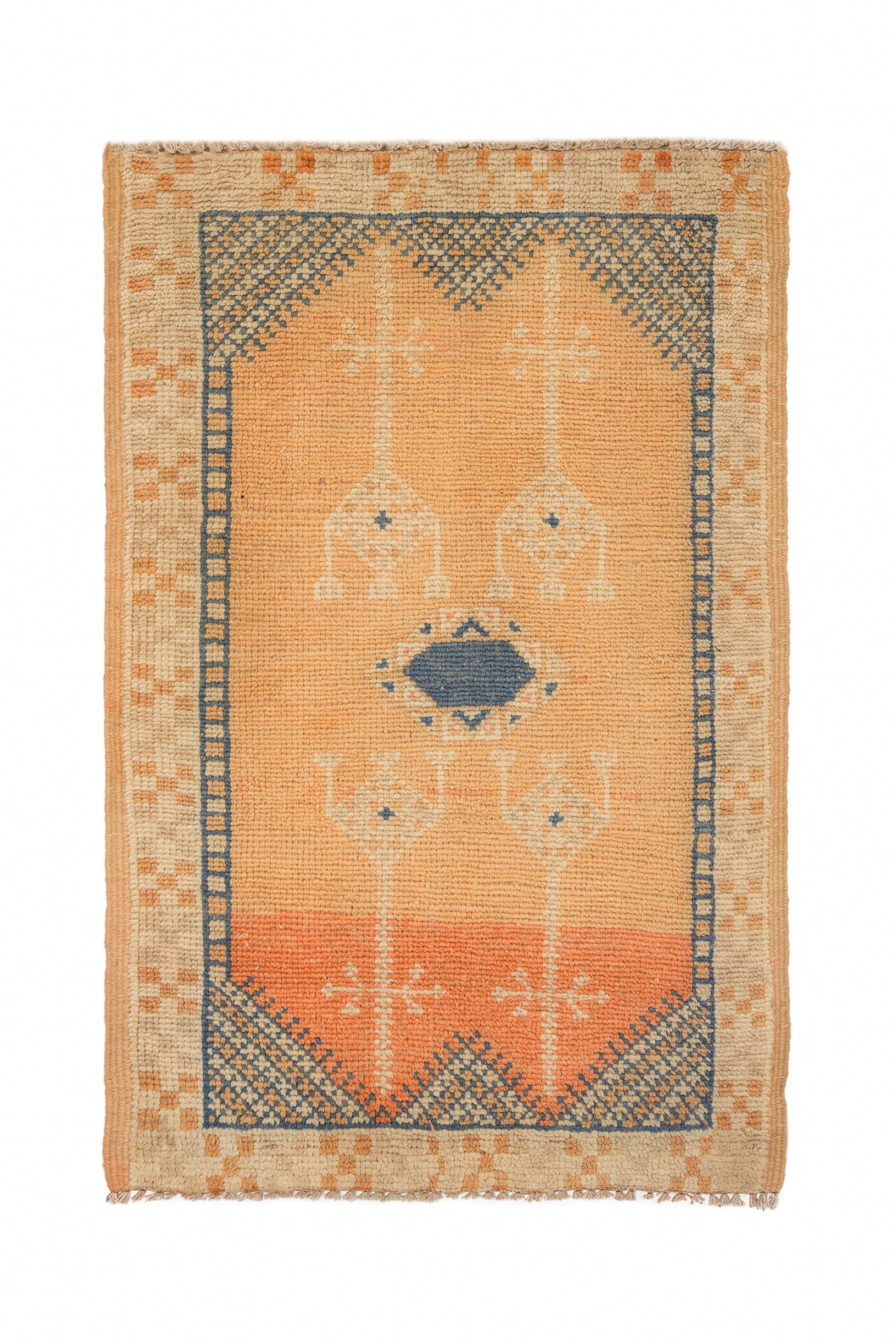 Vintage Moroccan Rug 3'3" x 2'2"