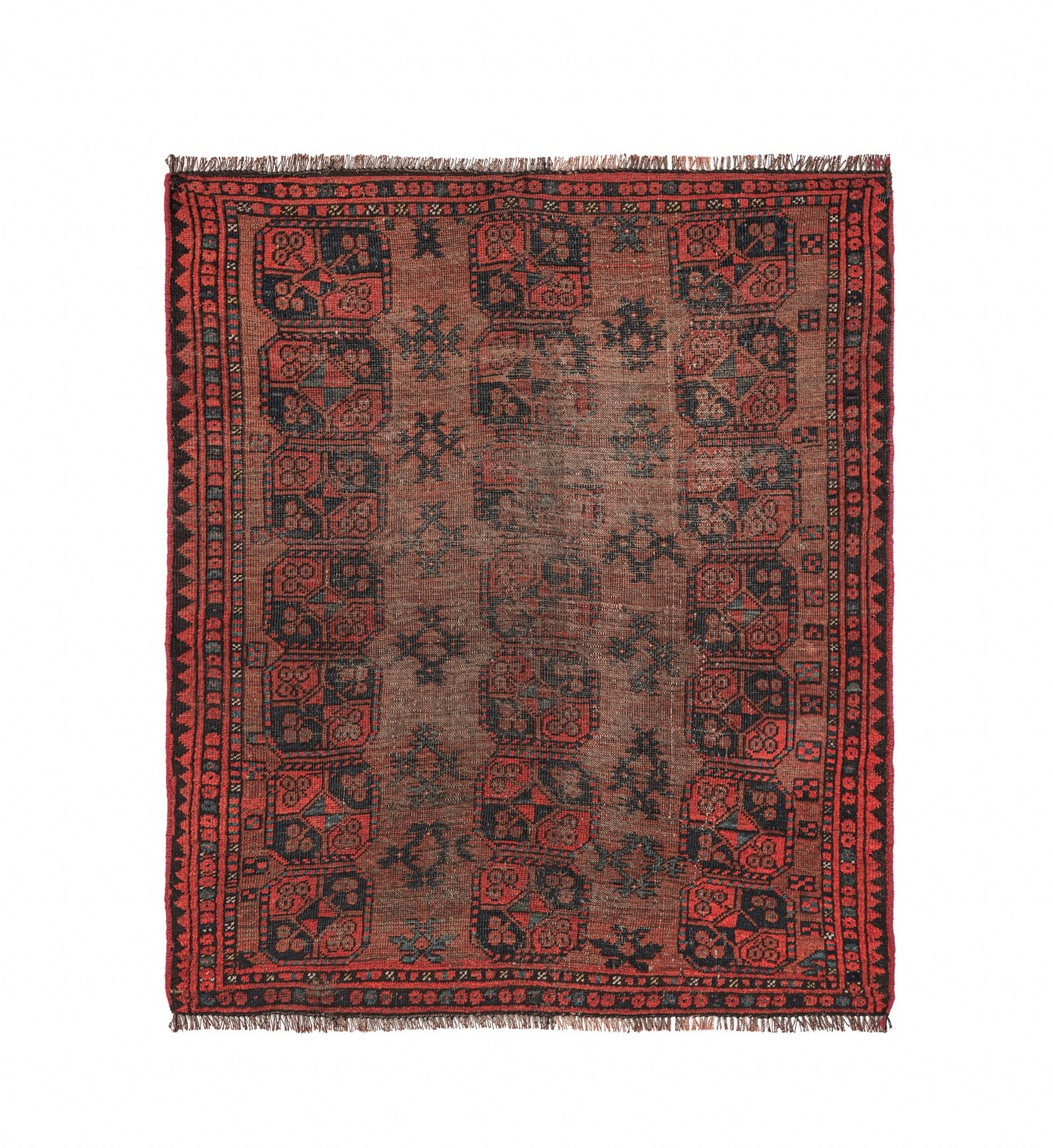Antique Turkmen Ersari Rug 4'2" x 3'8"