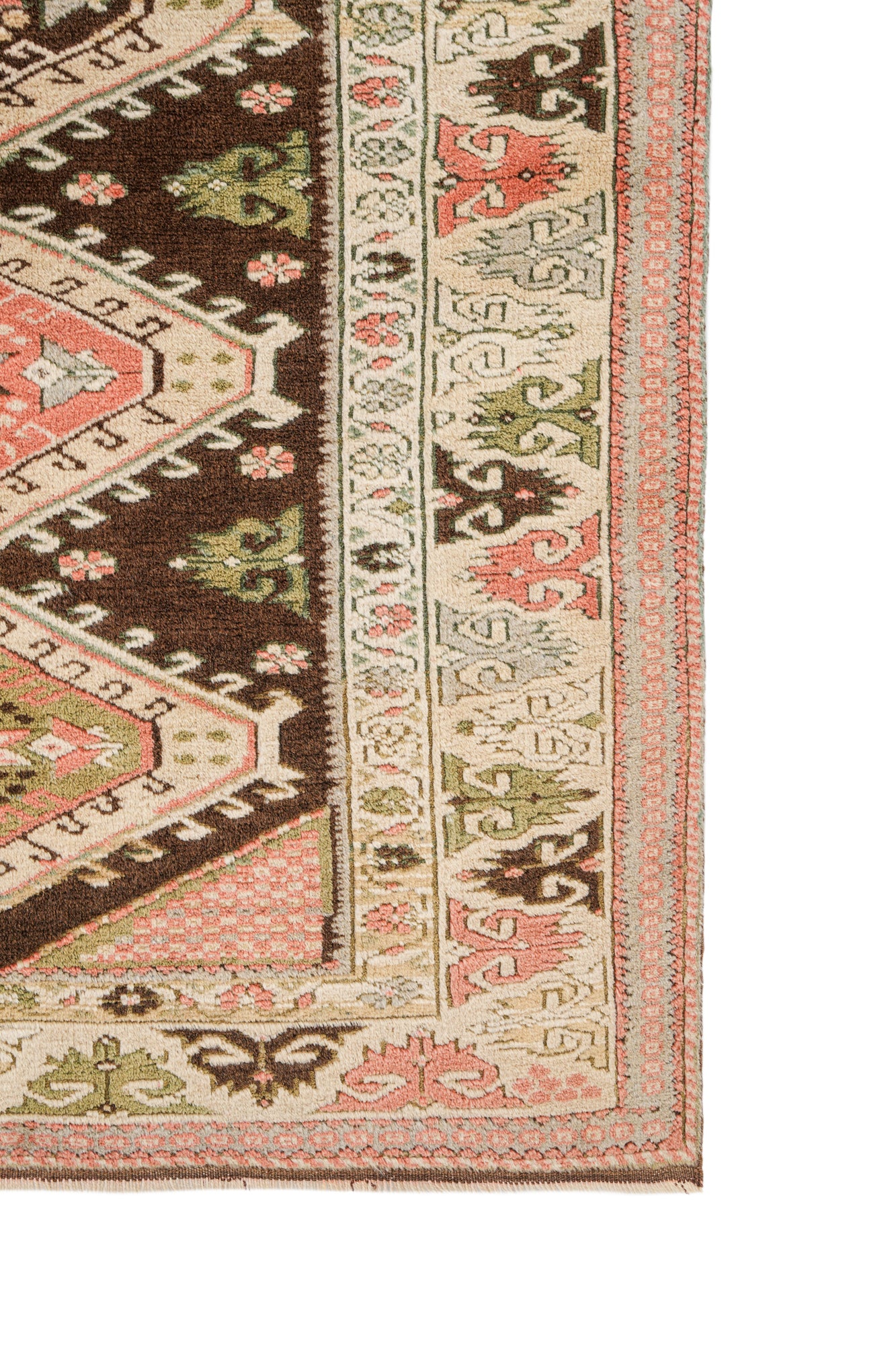 Vintage Turkish Konya Rug 4'7" x 3'8"