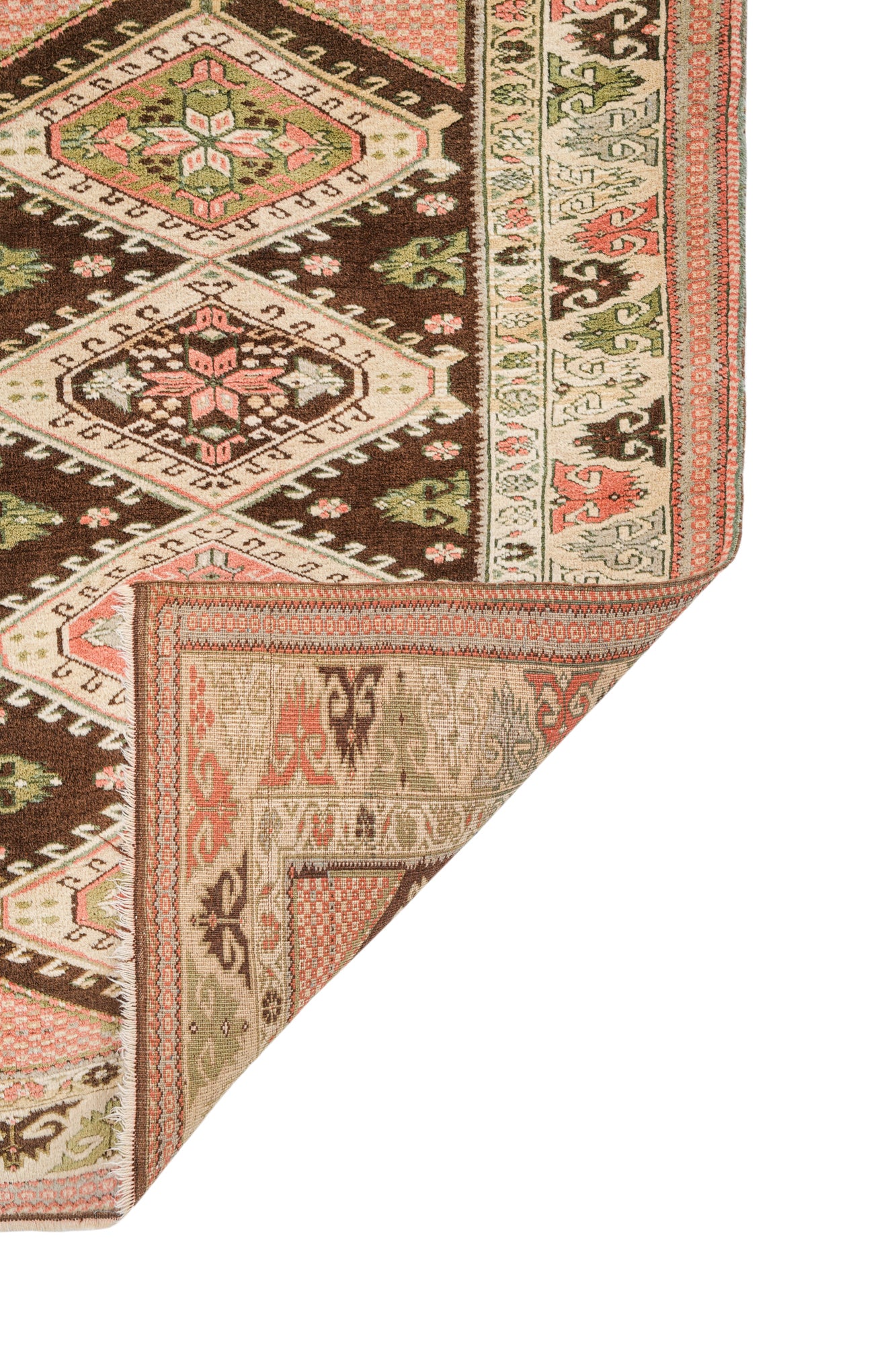 Vintage Turkish Konya Rug 4'7" x 3'8"
