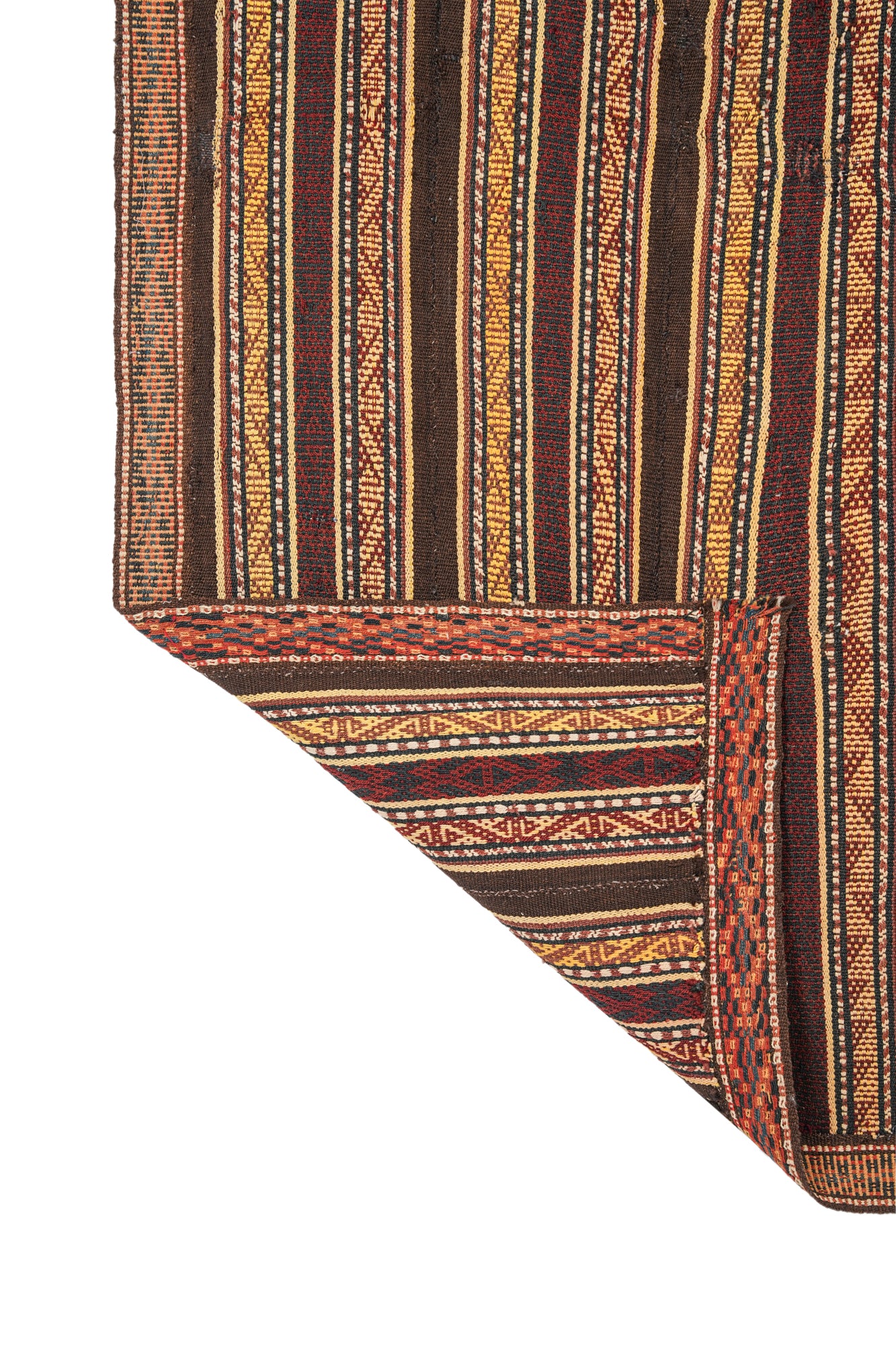 Antique Turkmen Jajim Kilim 6'7" x 2'7"