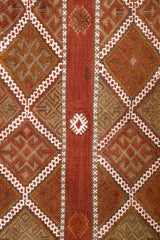 Vintage Turkish Lumbar Kilim Pillow 3'10" x 2'