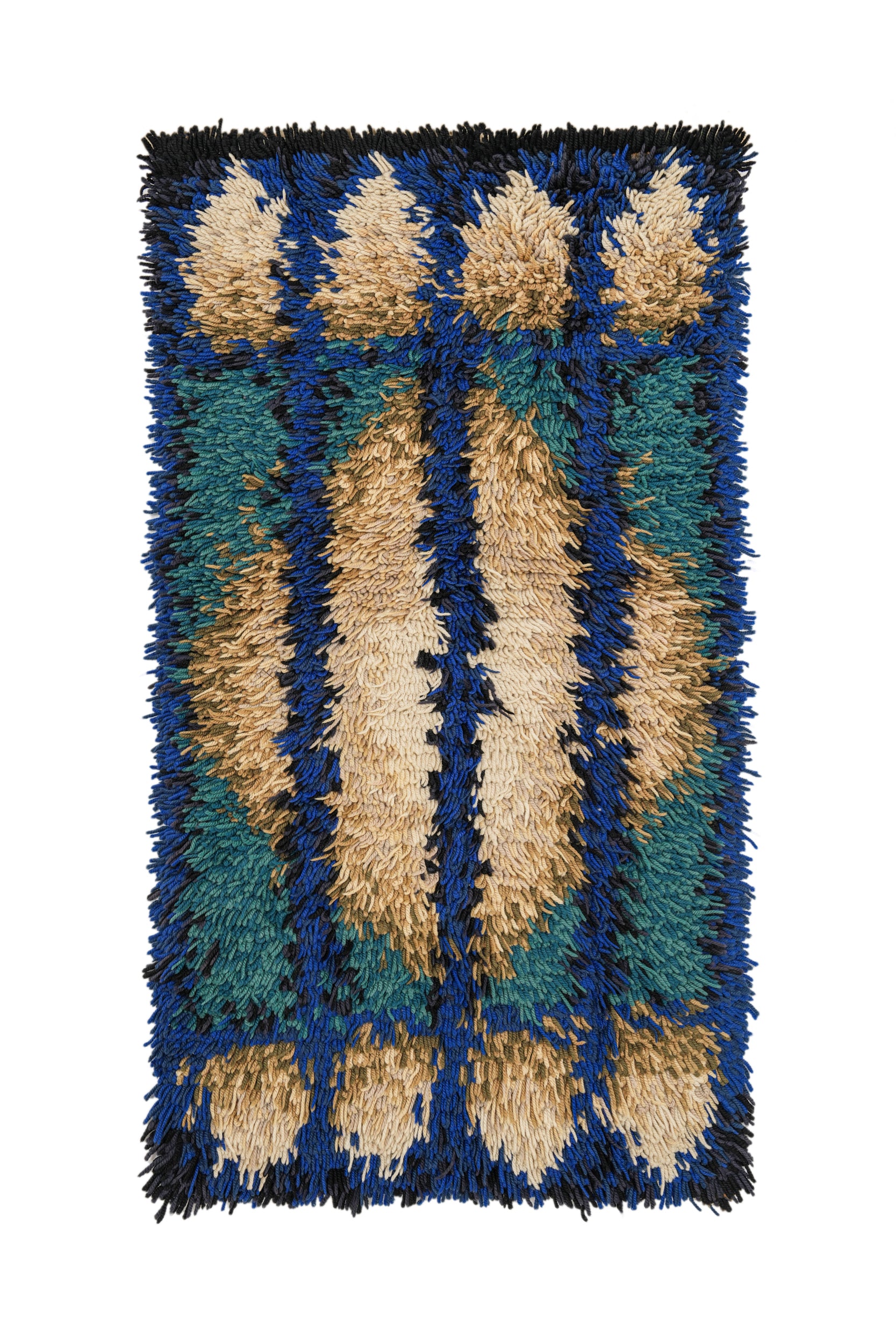 Vintage Scandinavian Rya Rug 4'7" x 2'7"