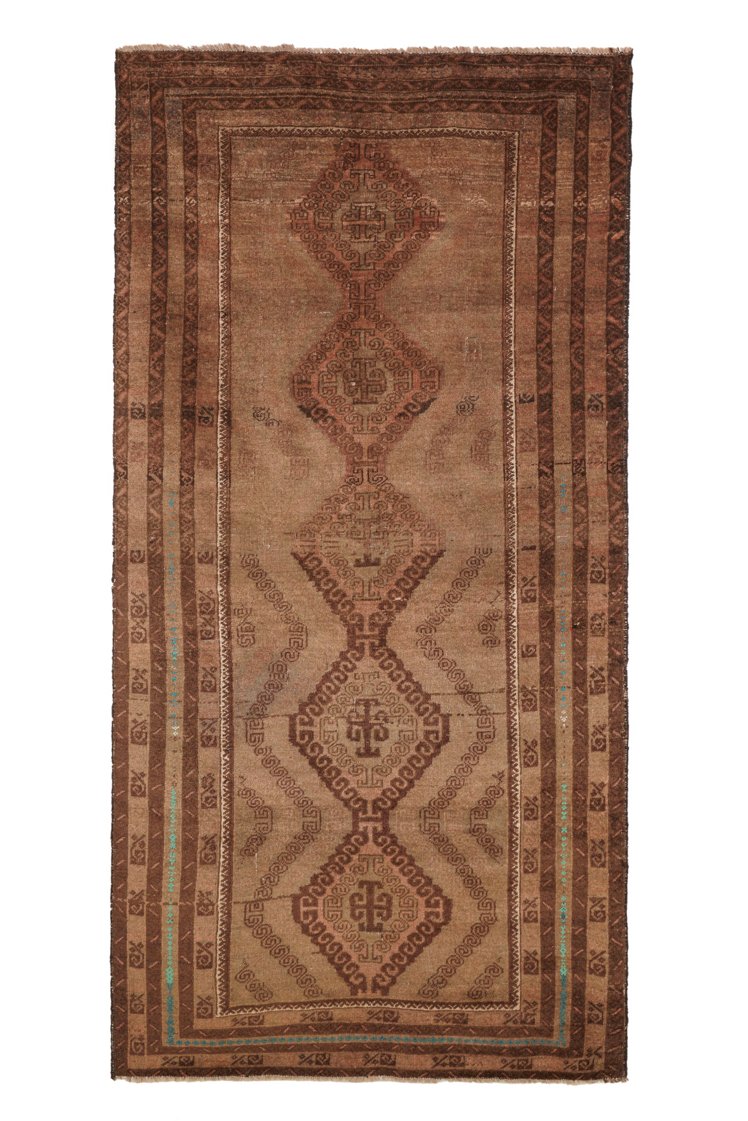 vintage Baloch tribal rug 8'4" x 4'3"