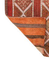 Vintage Turkish Lumbar Kilim Pillow 3'10" x 2'