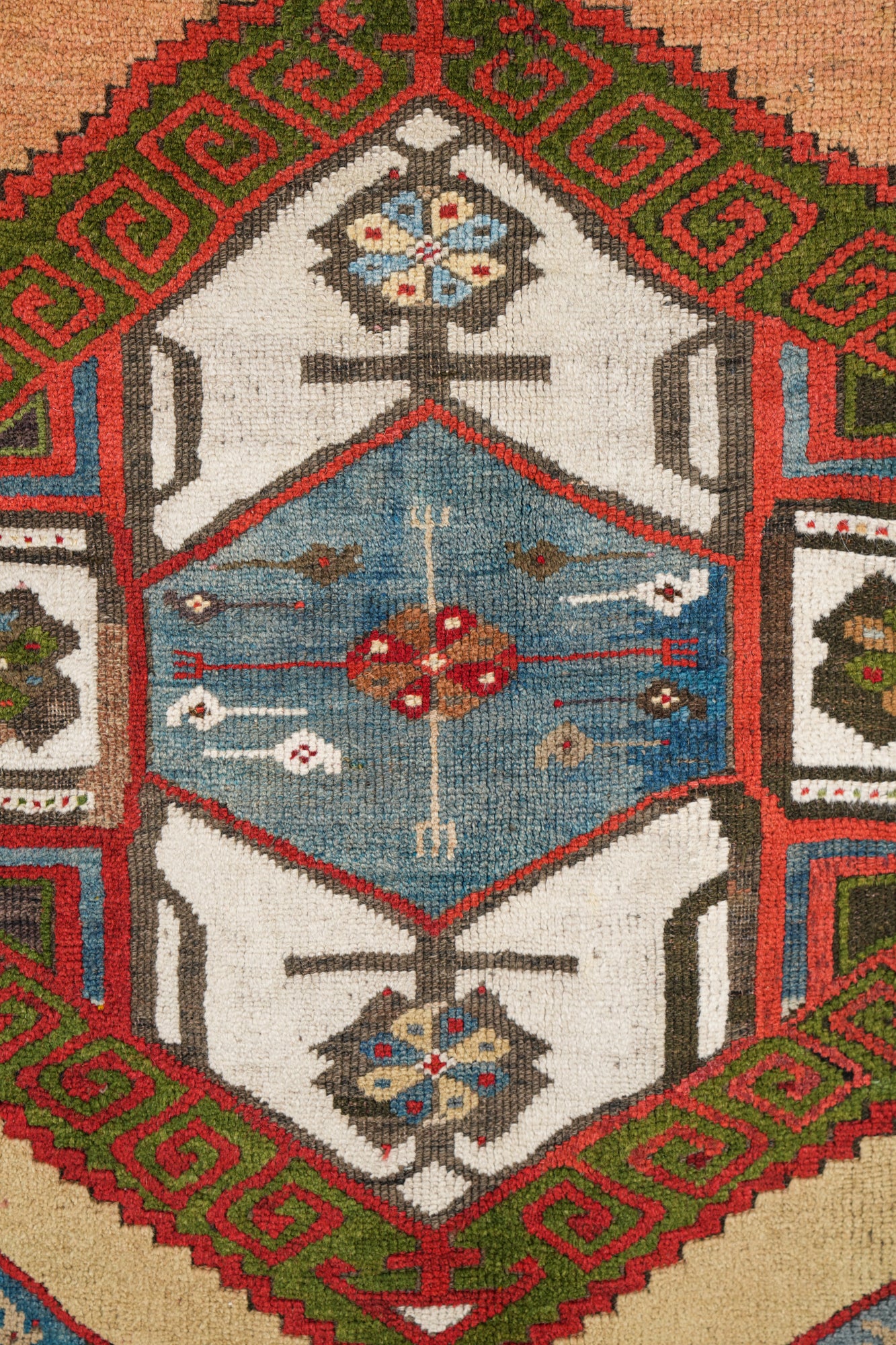 Antique Anatolian Karapinar Tribal Rug 5'4" x 3'10"