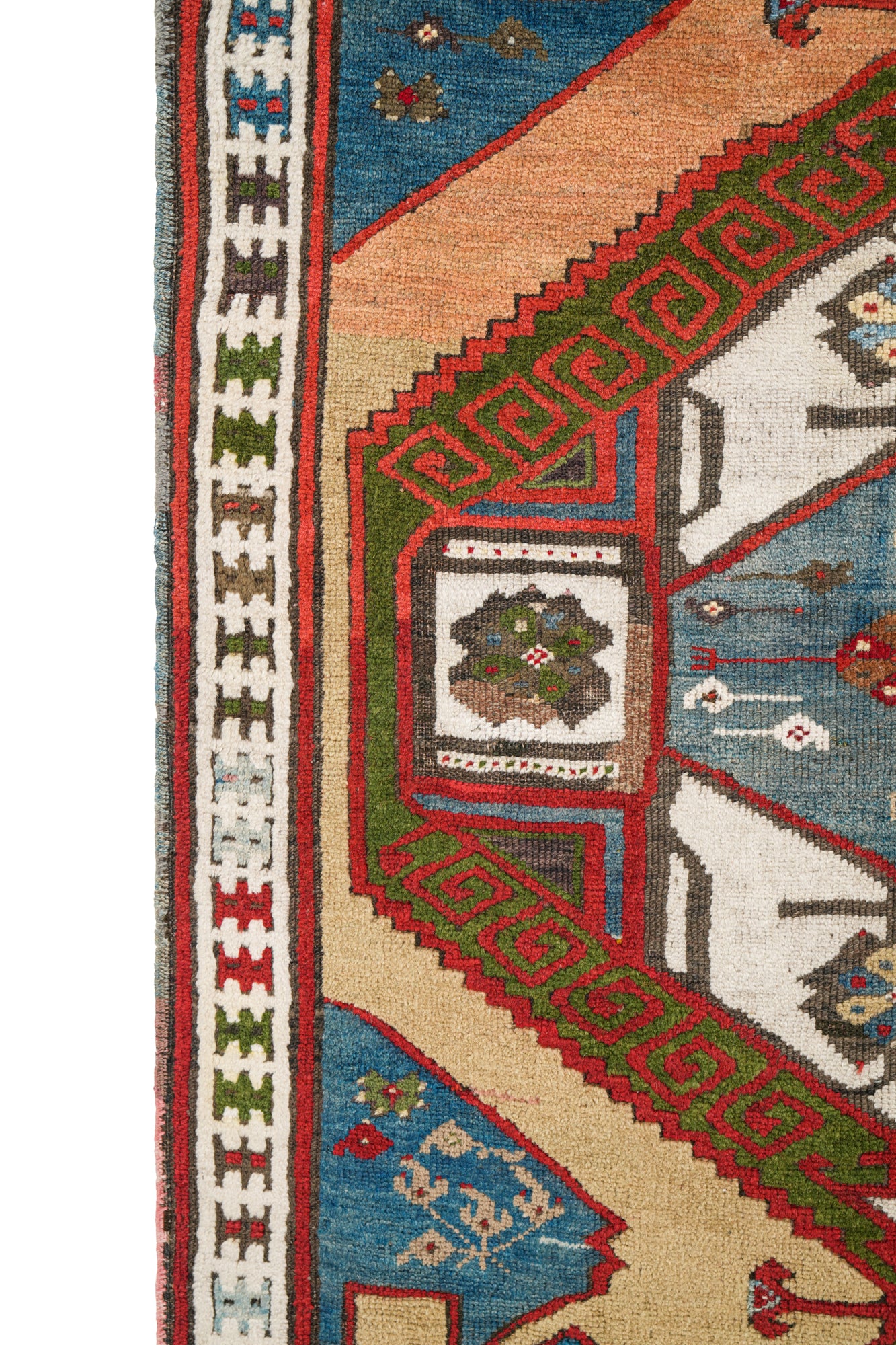 Antique Anatolian Karapinar Tribal Rug 5'4" x 3'10"