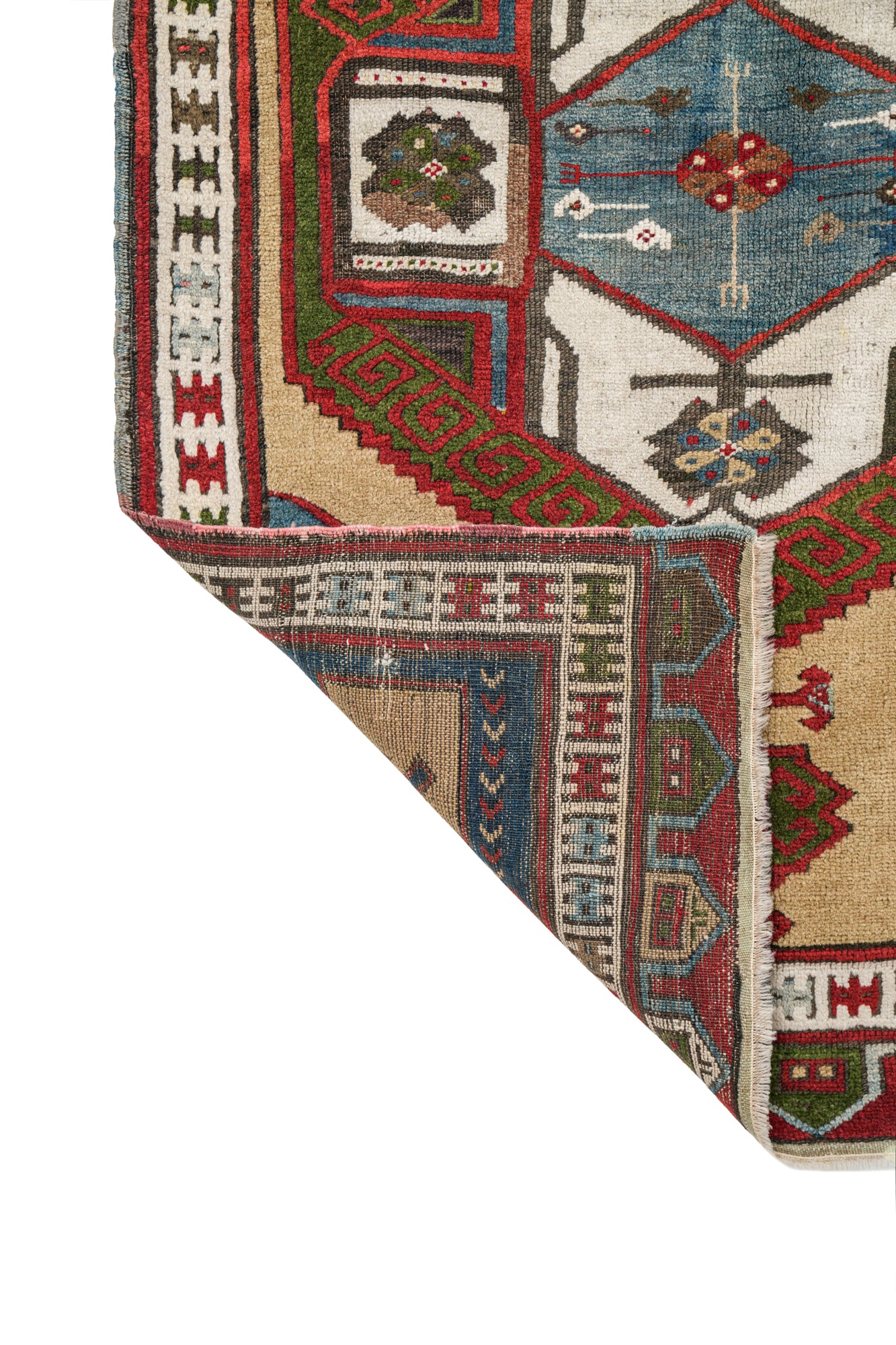 Antique Anatolian Karapinar Tribal Rug 5'4" x 3'10"