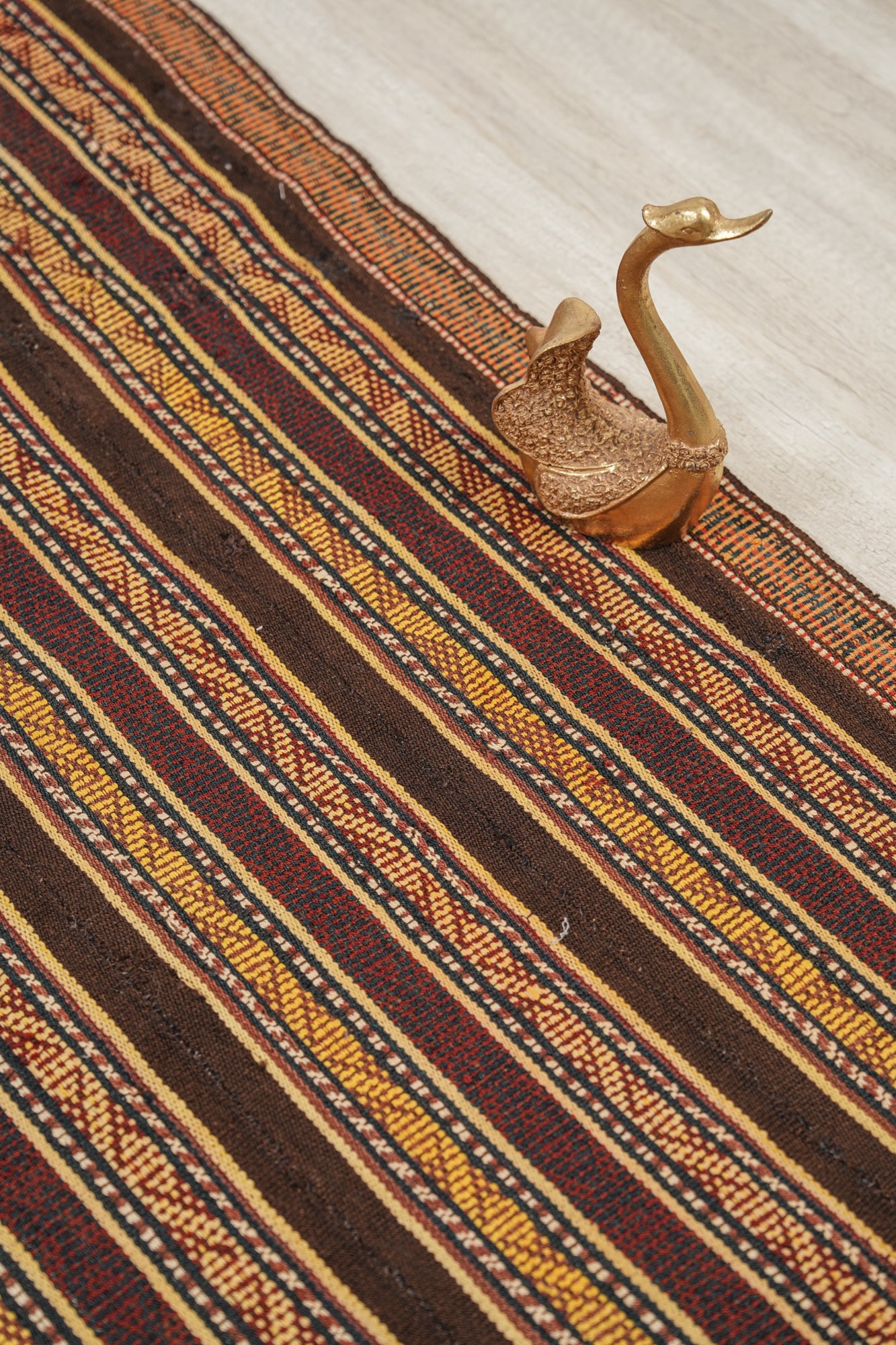 Antique Turkmen Jajim Kilim 6'7" x 2'7"