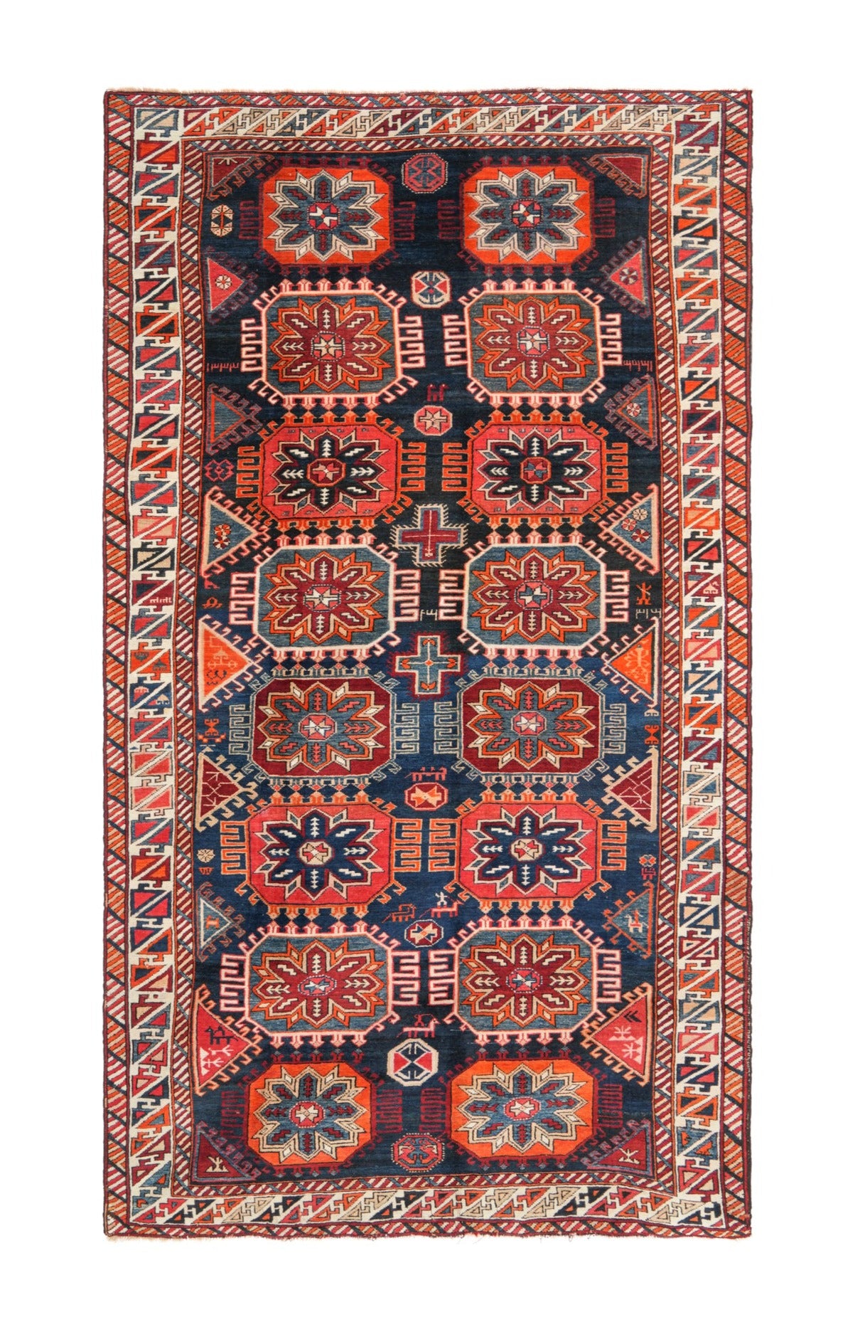 Antique Caucasian Shirvan Rug 9'7" x 5'5"