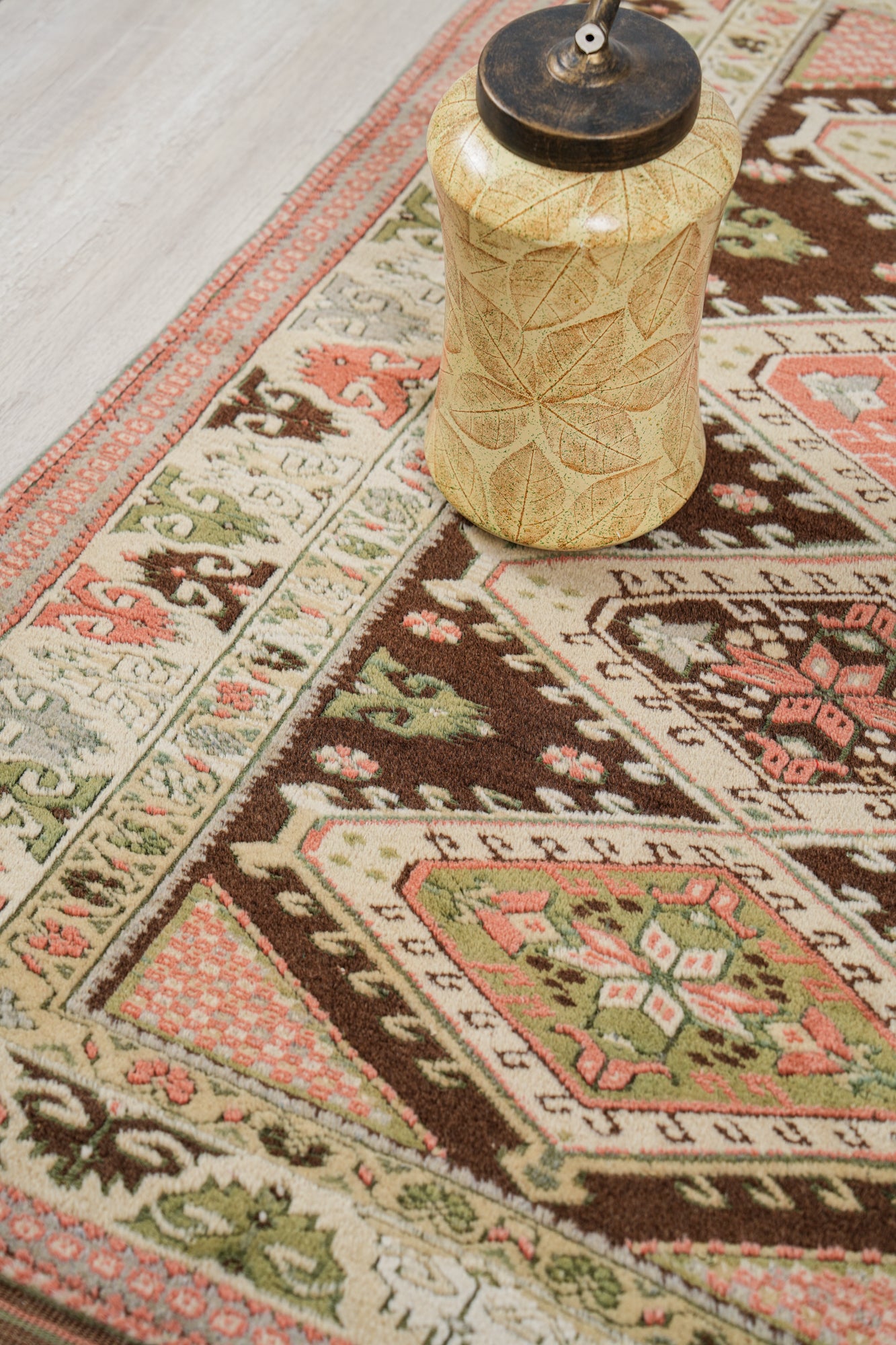 Vintage Turkish Konya Rug 4'7" x 3'8"
