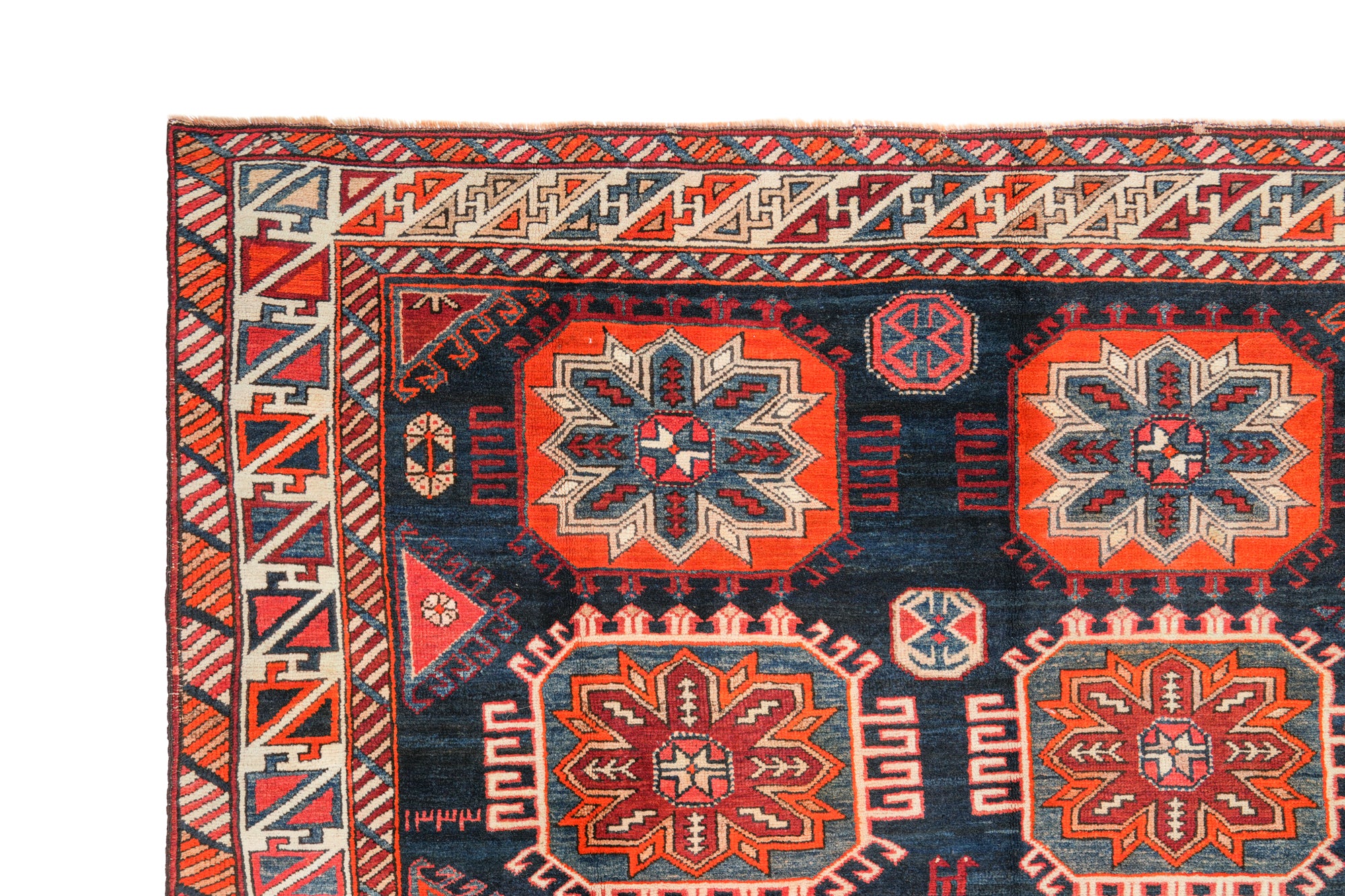 Antique Caucasian Shirvan Rug 9'7" x 5'5"