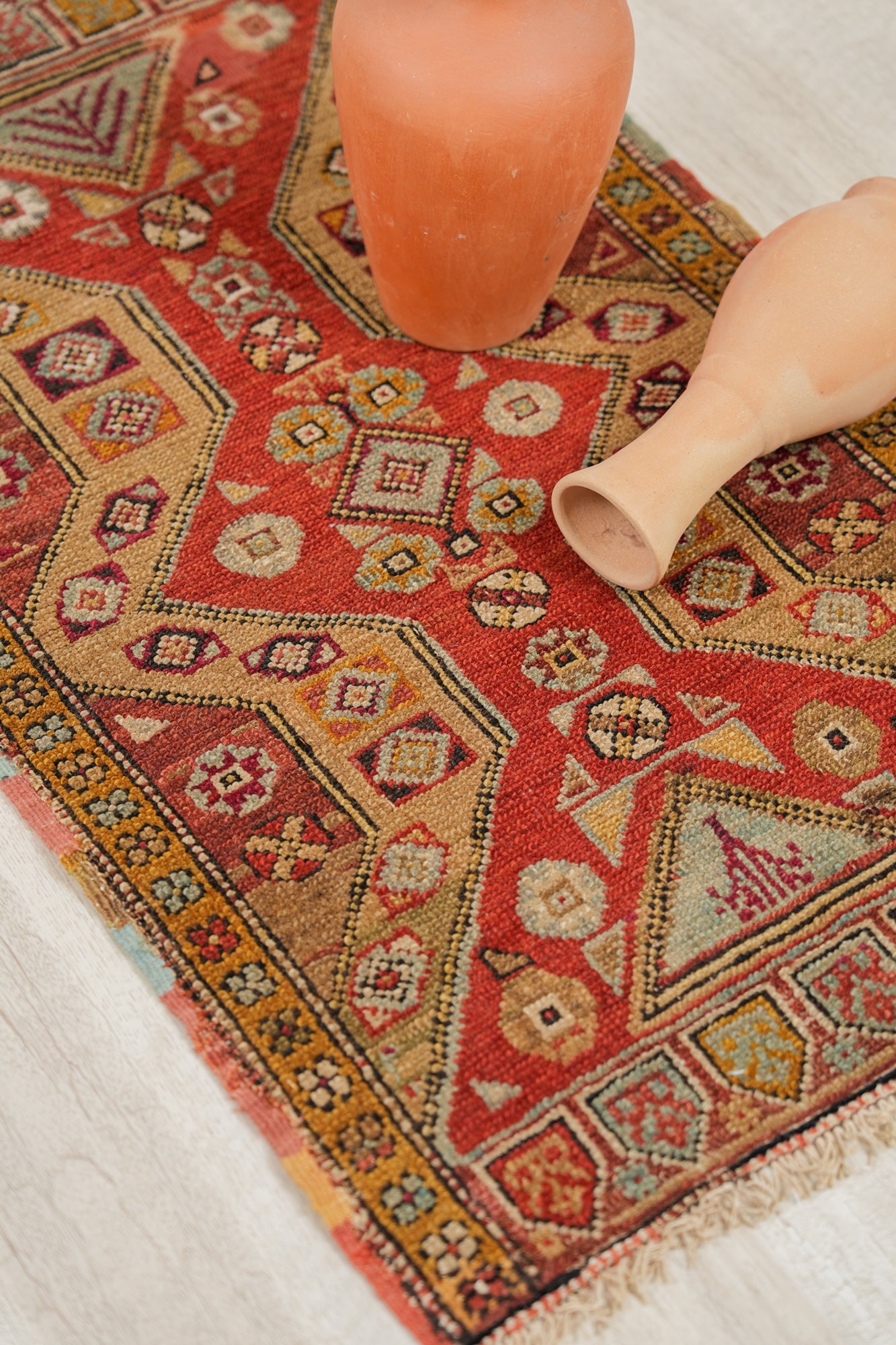 Antique Anatolian Dazkiri yastik Rug 2'10" x 1'9"