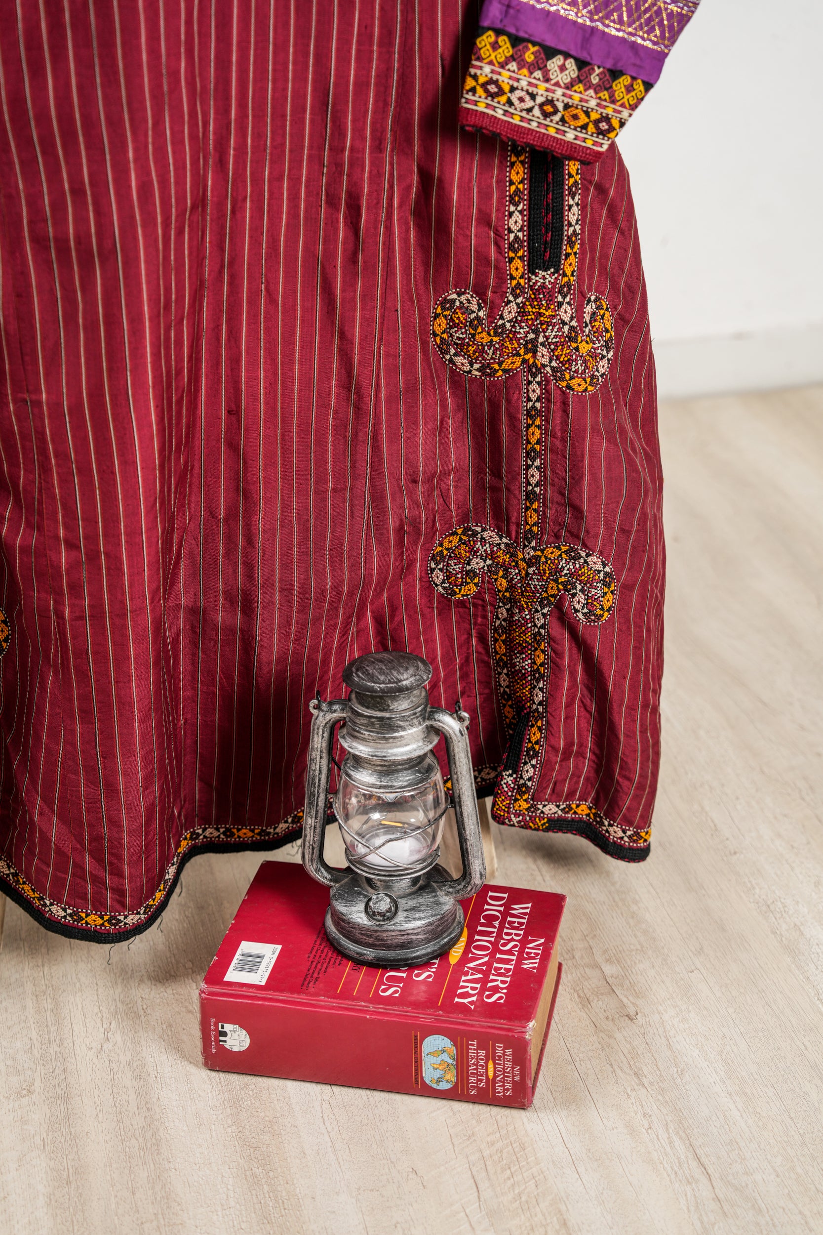 Vintage Turkmen Silk Embroidered Coat