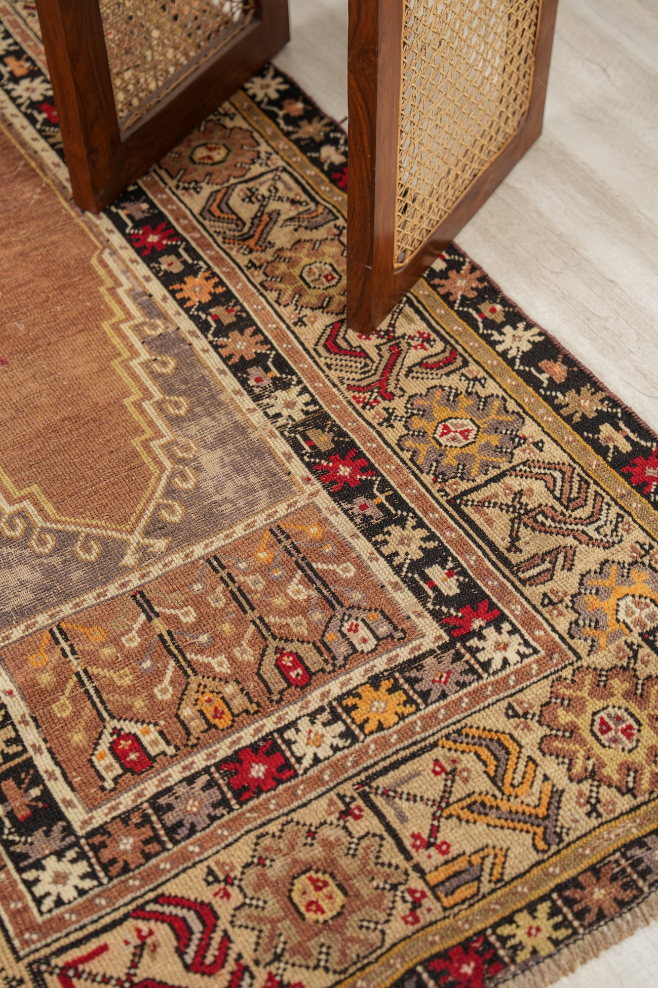 Vintage Turkish Milas Rug 5'10" x 3'8"