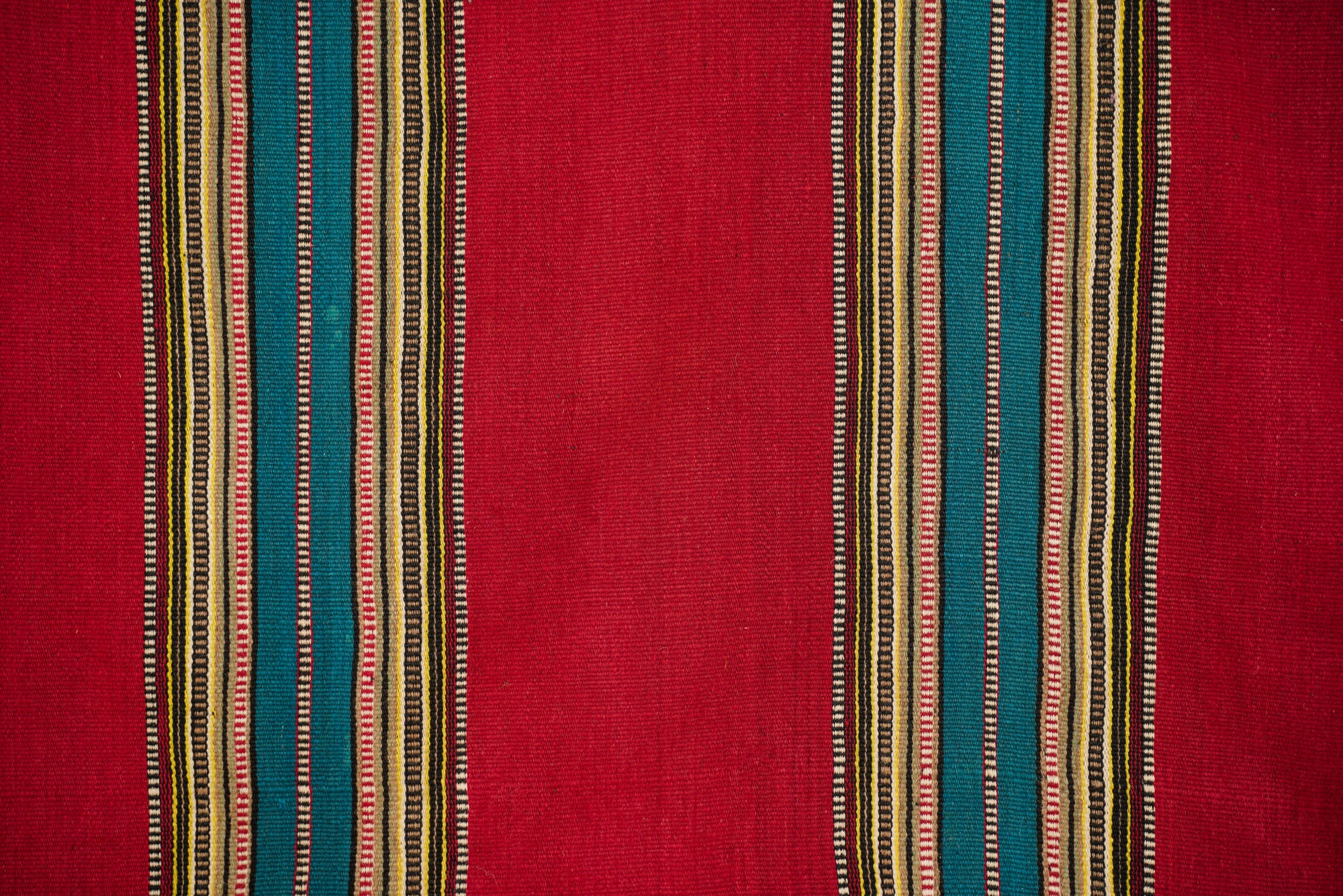 Vintage Macedonian Wool textile 6'9" x 5'