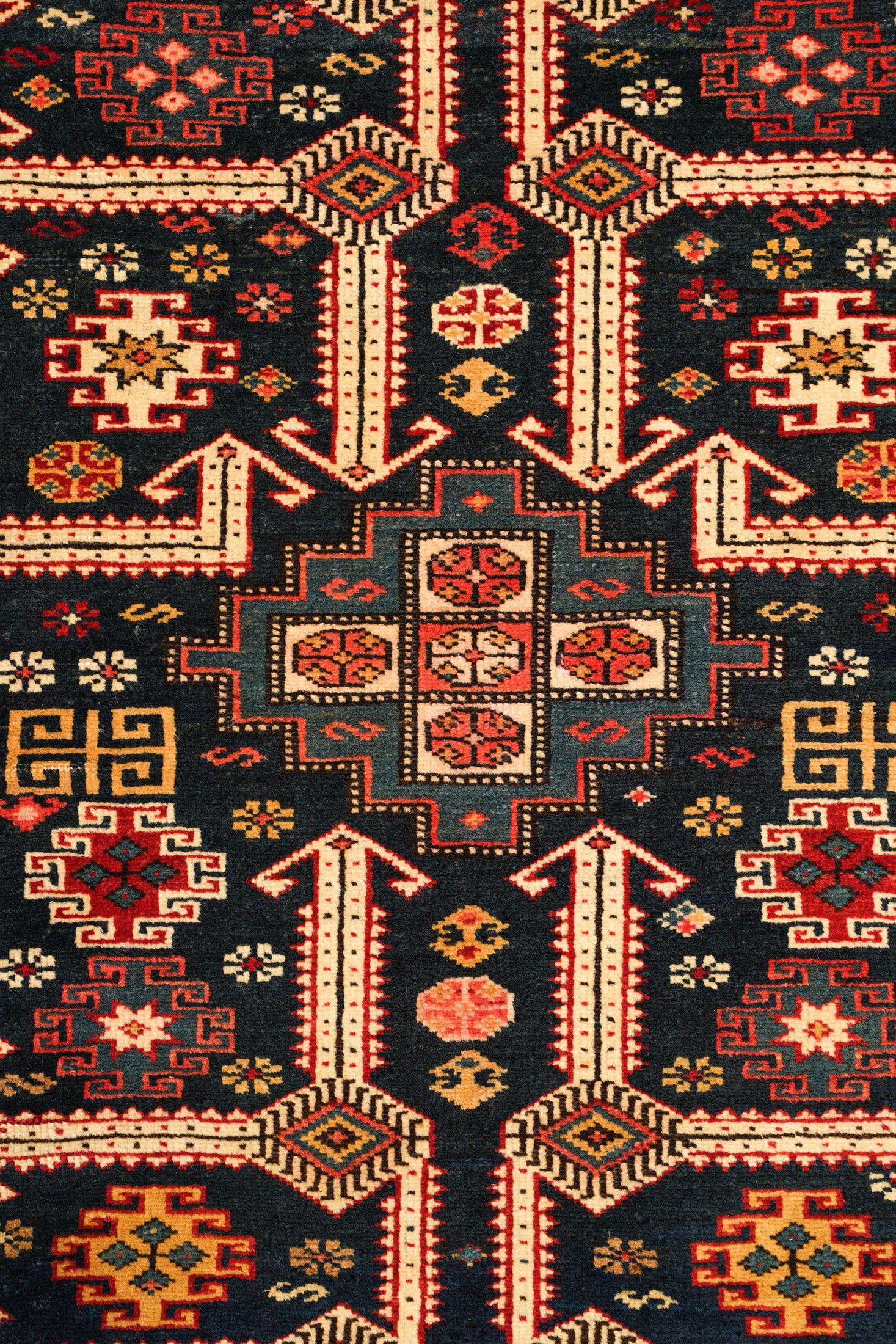 Antique Caucasian Shirvan Chichi Rug 5'9" x 4'