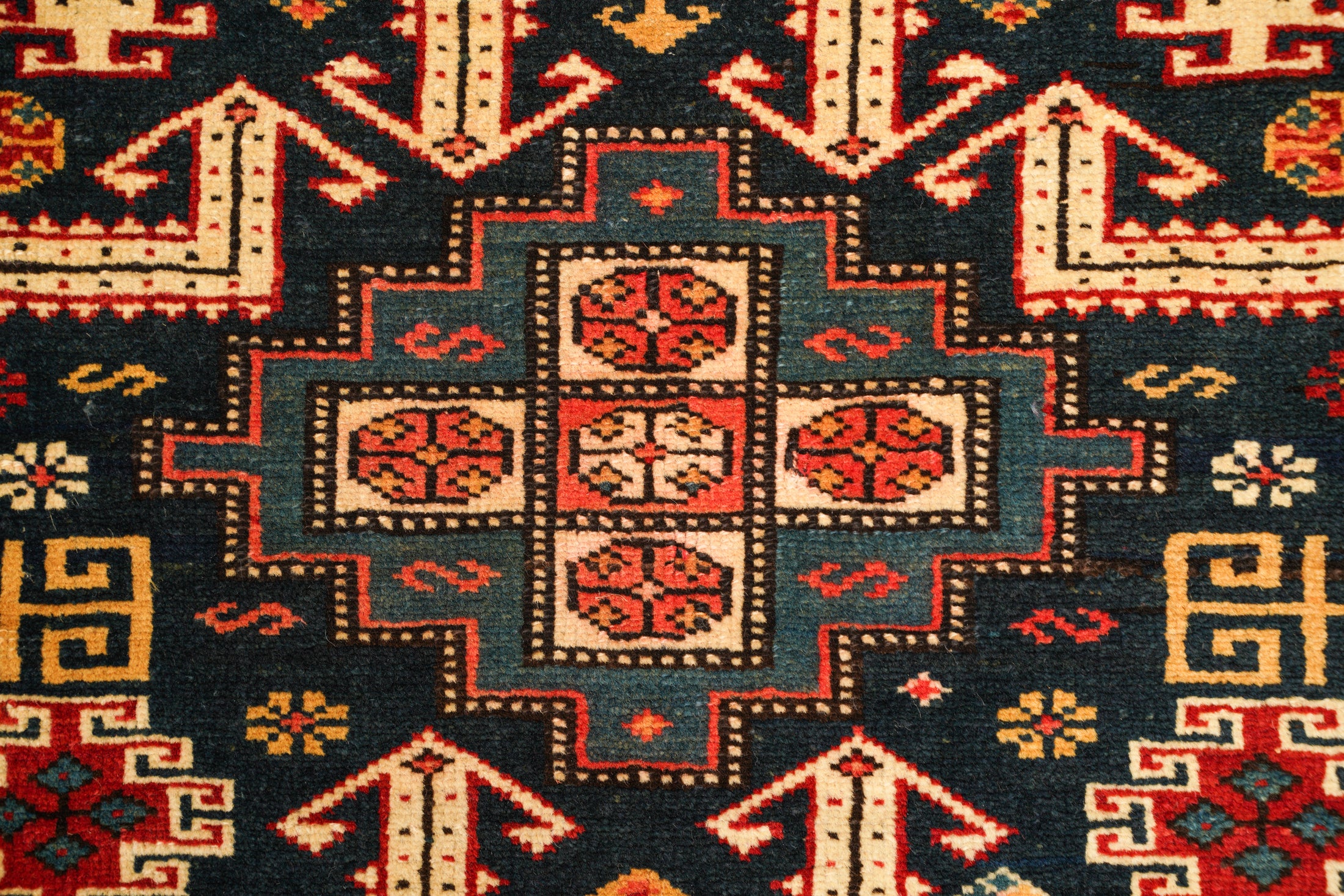 Antique Caucasian Shirvan Chichi Rug 5'9" x 4'