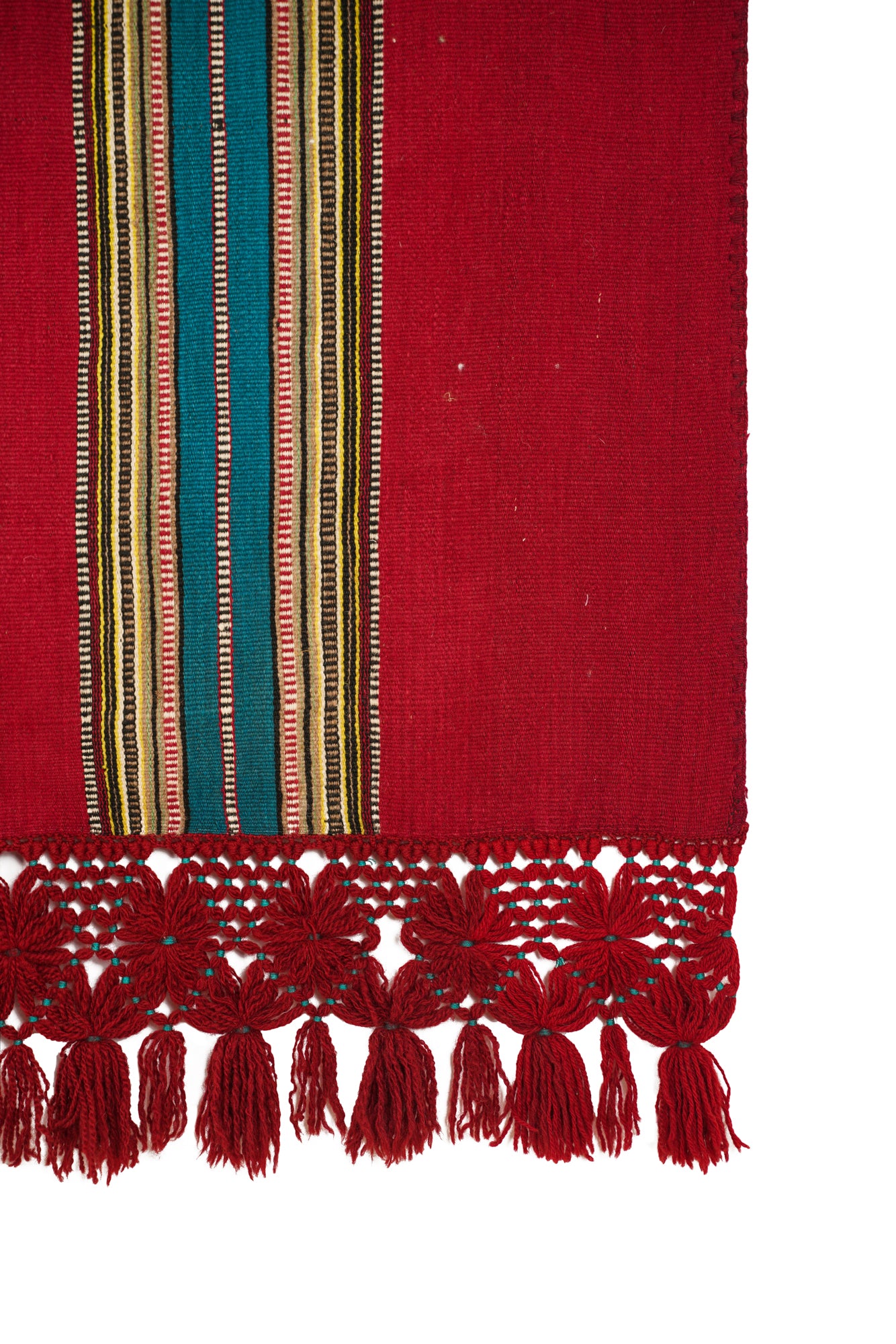 Vintage Macedonian Wool textile 6'9" x 5'