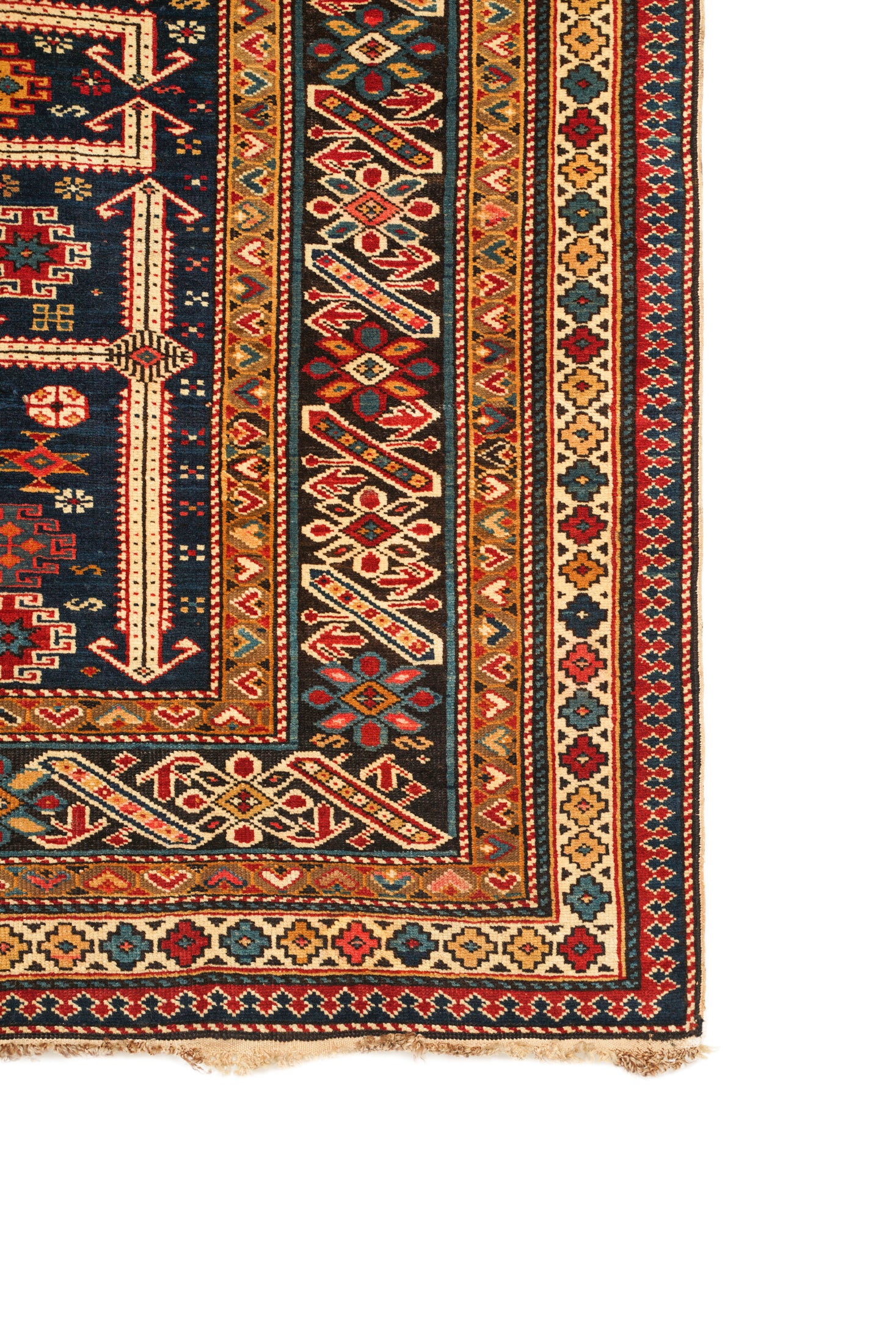 Antique Caucasian Shirvan Chichi Rug 5'9" x 4'