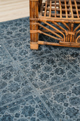 Vintage Indian Textile Embroidery 7'8" x 6'