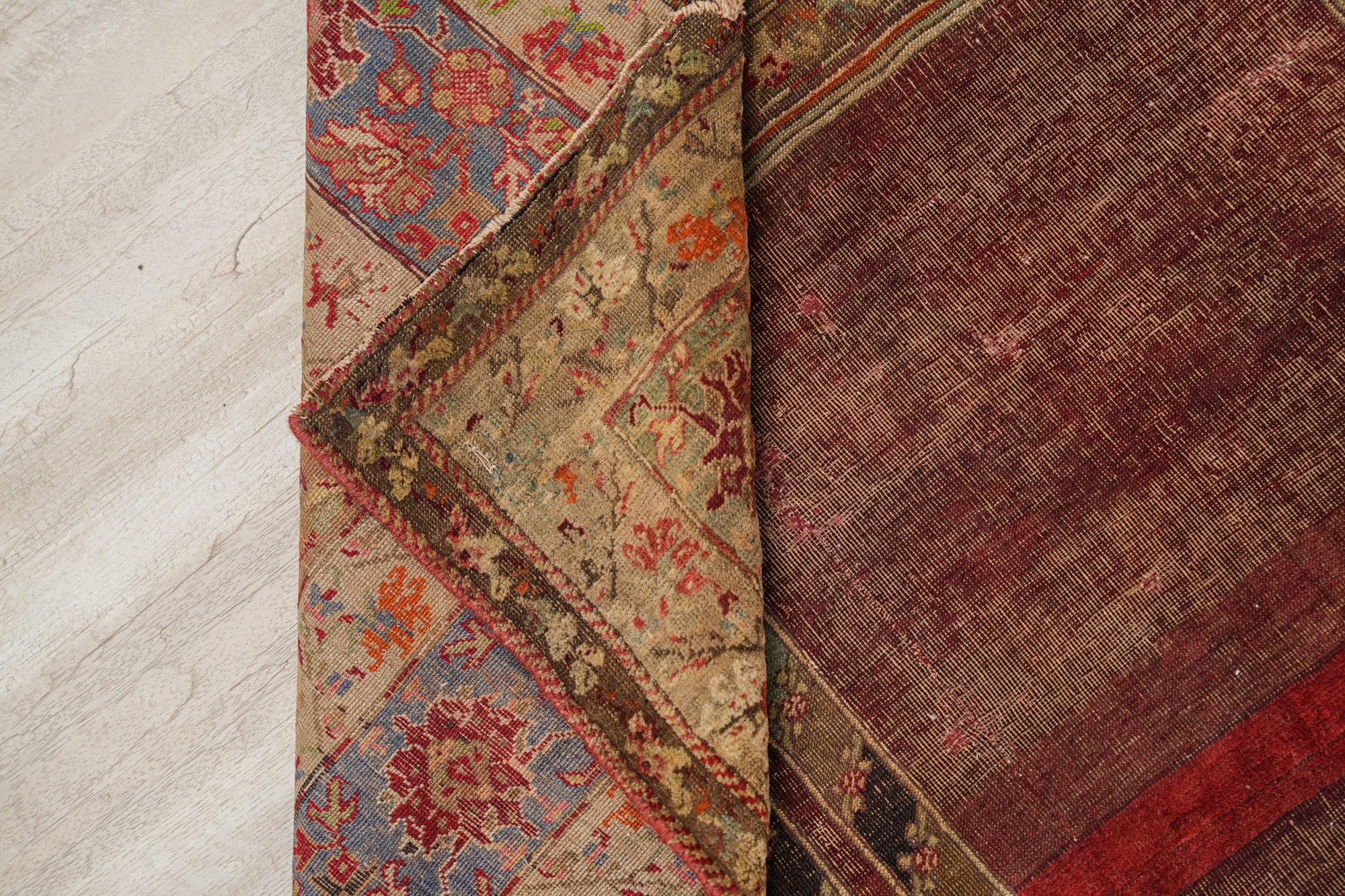 Antique Anatolian Prayer Rug Fragment 4' x 3'