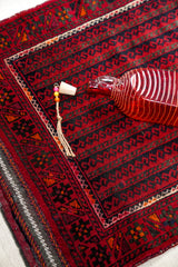 Vintage Turkoman Baloch Rug 3'8" x 2'