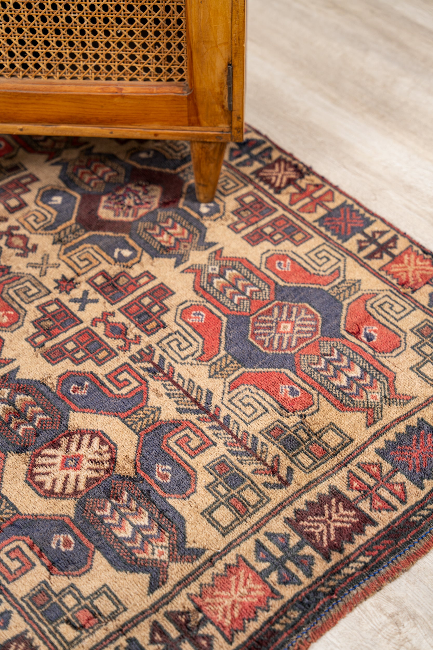 Vintage Baloch Rug 4'8" x 3'