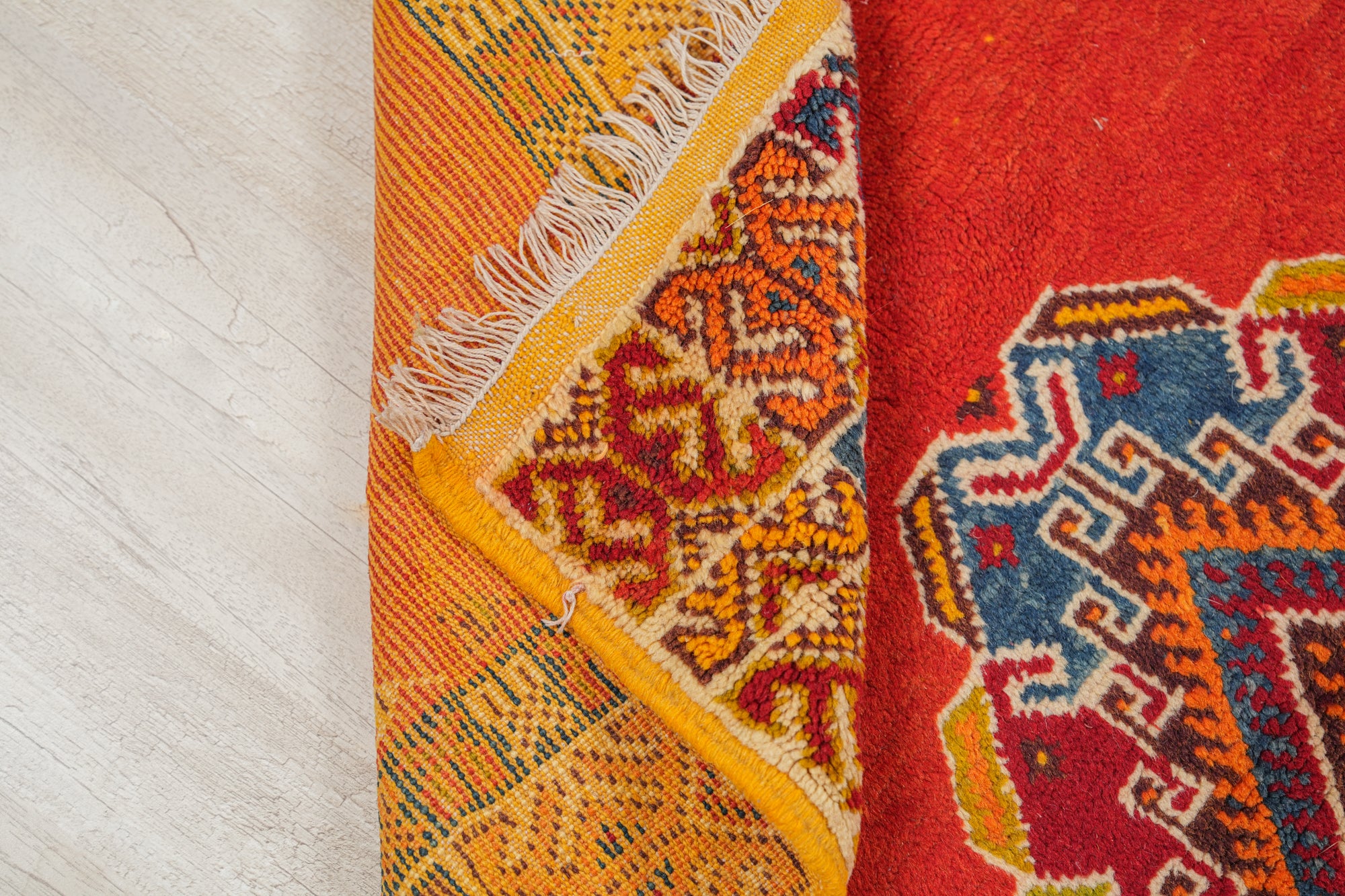 Vintage Moroccan Rug 4'9"x 3'