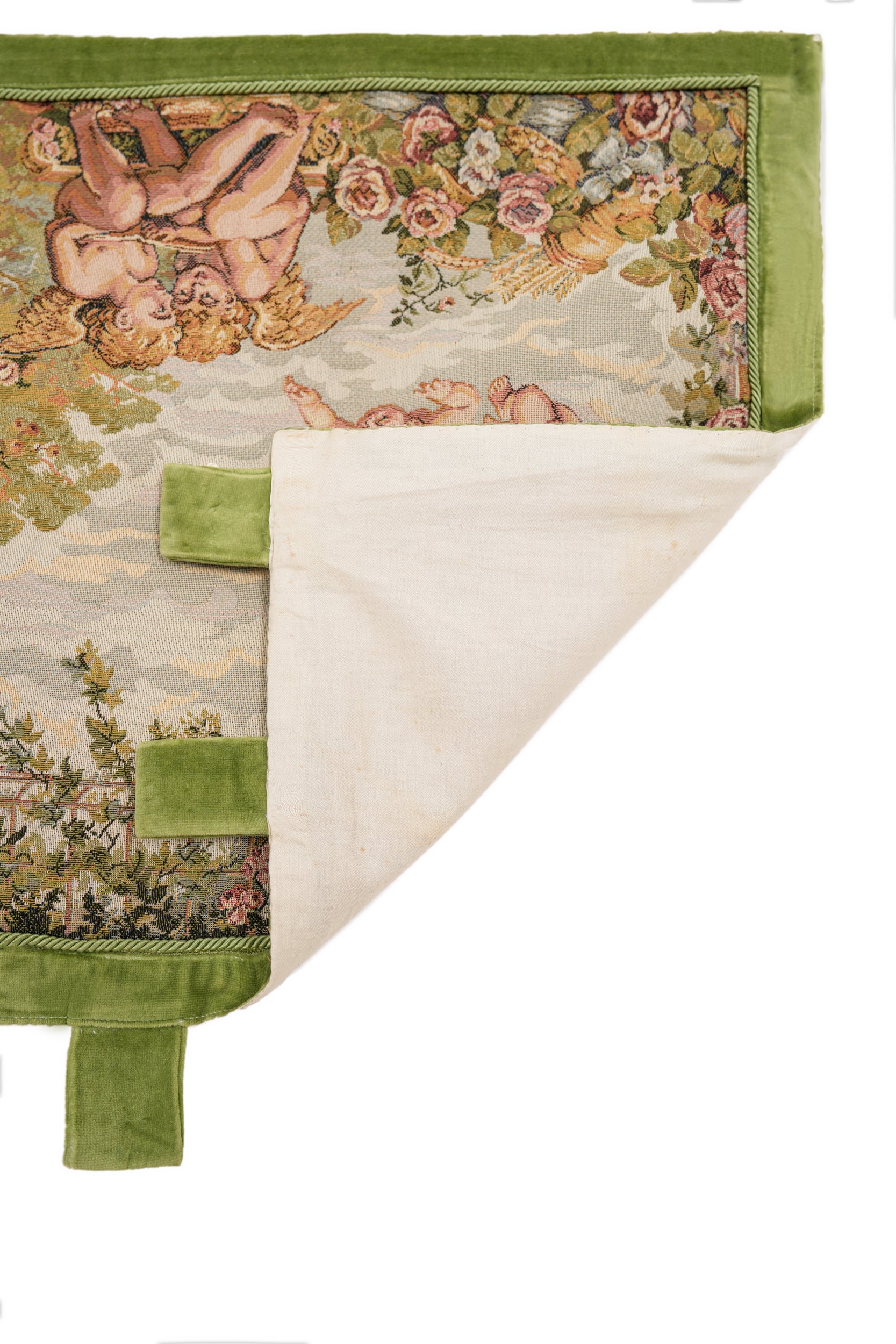 Vintage European Loom Tapestry 1'8" X 1'7"