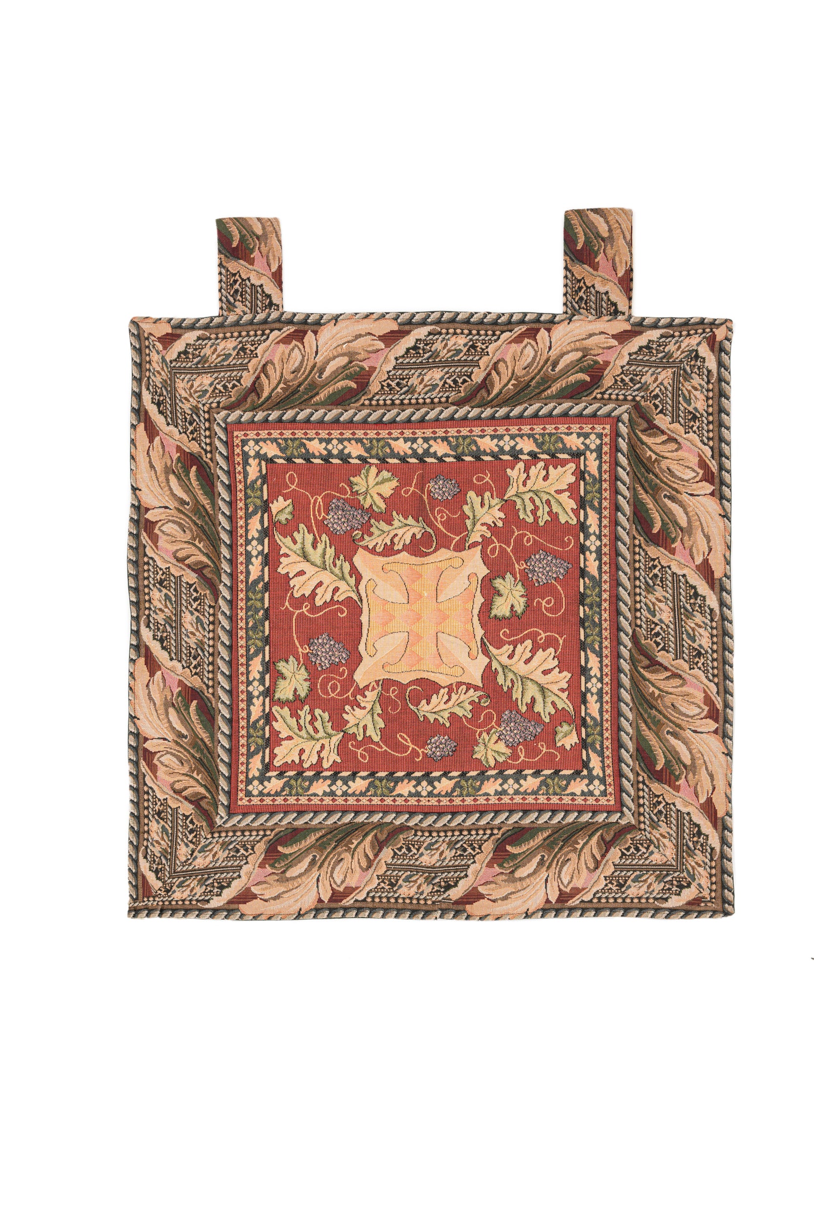 Vintage European Flemish Tapestry 2'4" x 2'4"