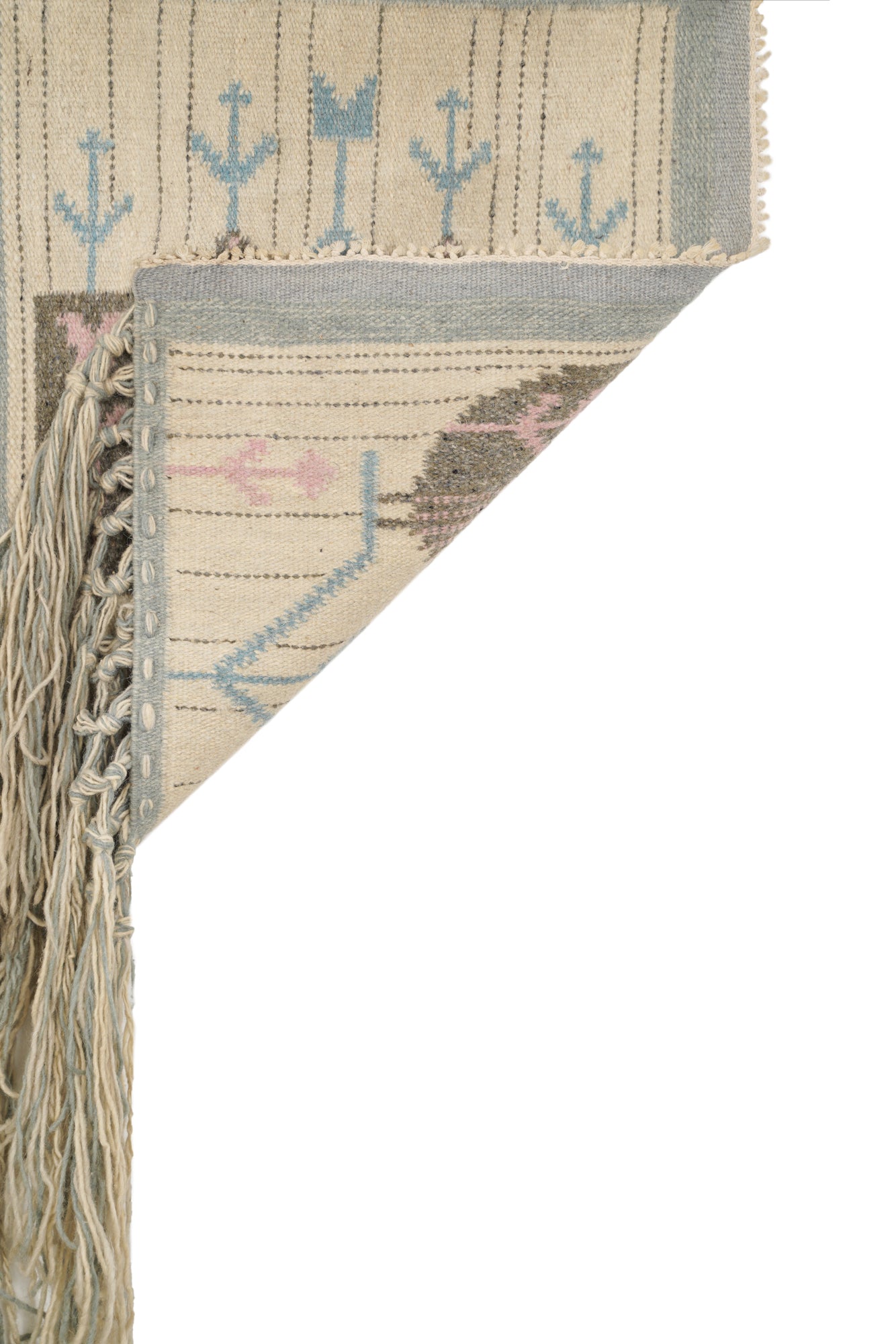 Vintage Swedish wool tapestry 3'5" x 1'10"