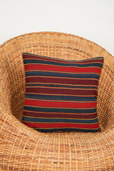 vintage caucasian Jajim cushion 1'4" x 1'4"