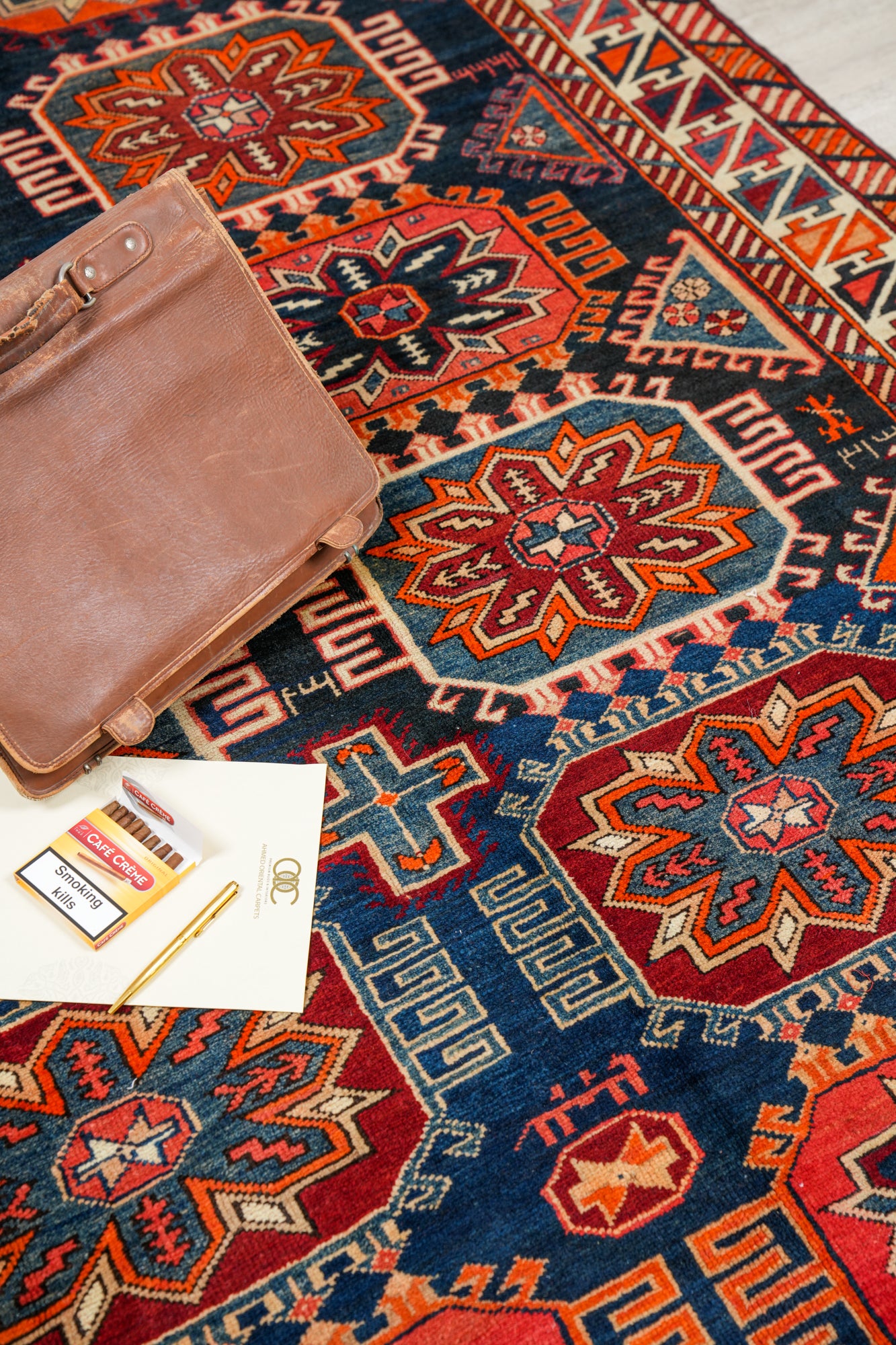 Antique Caucasian Shirvan Rug 9'7" x 5'5"