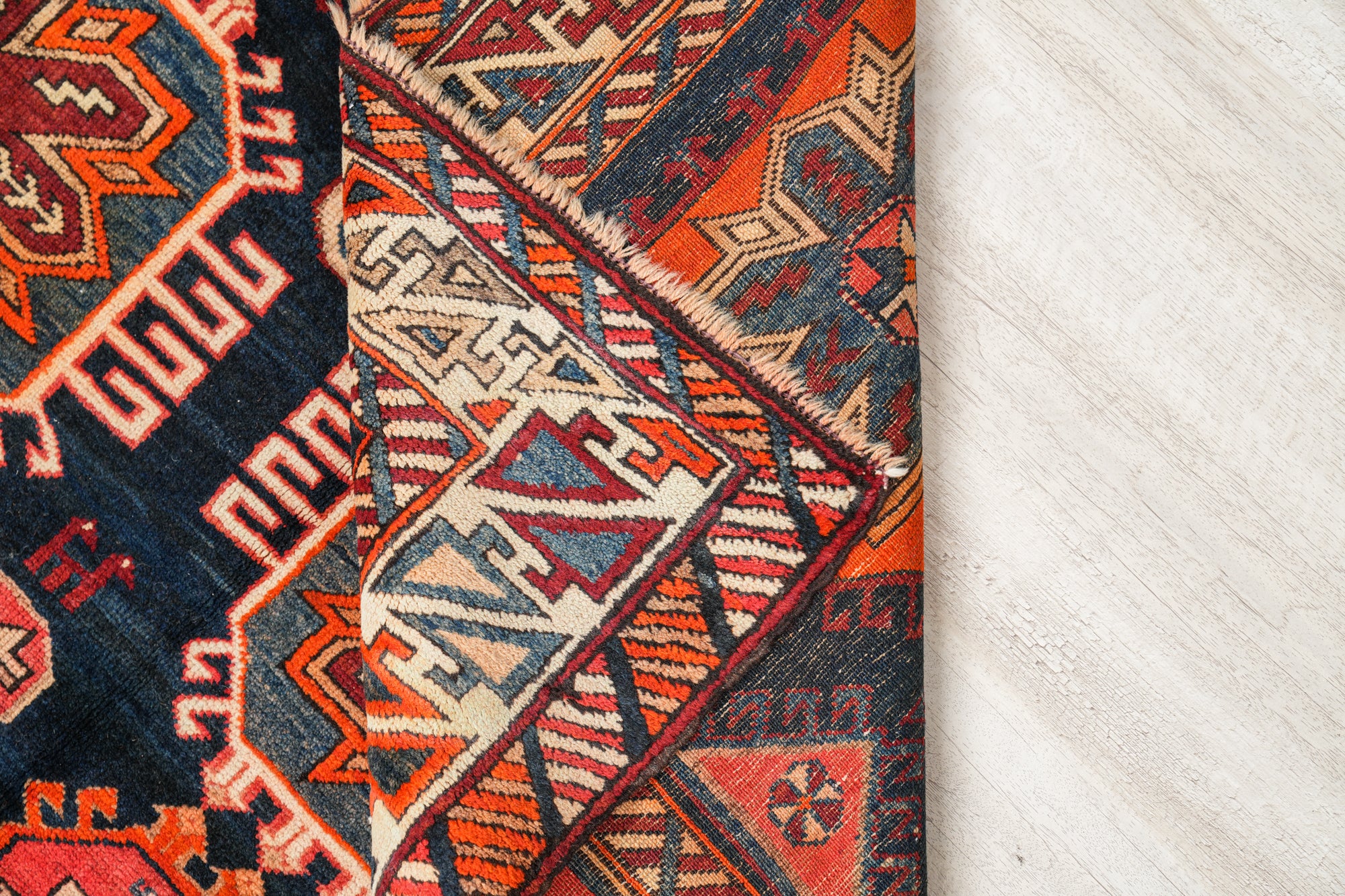 Antique Caucasian Shirvan Rug 9'7" x 5'5"