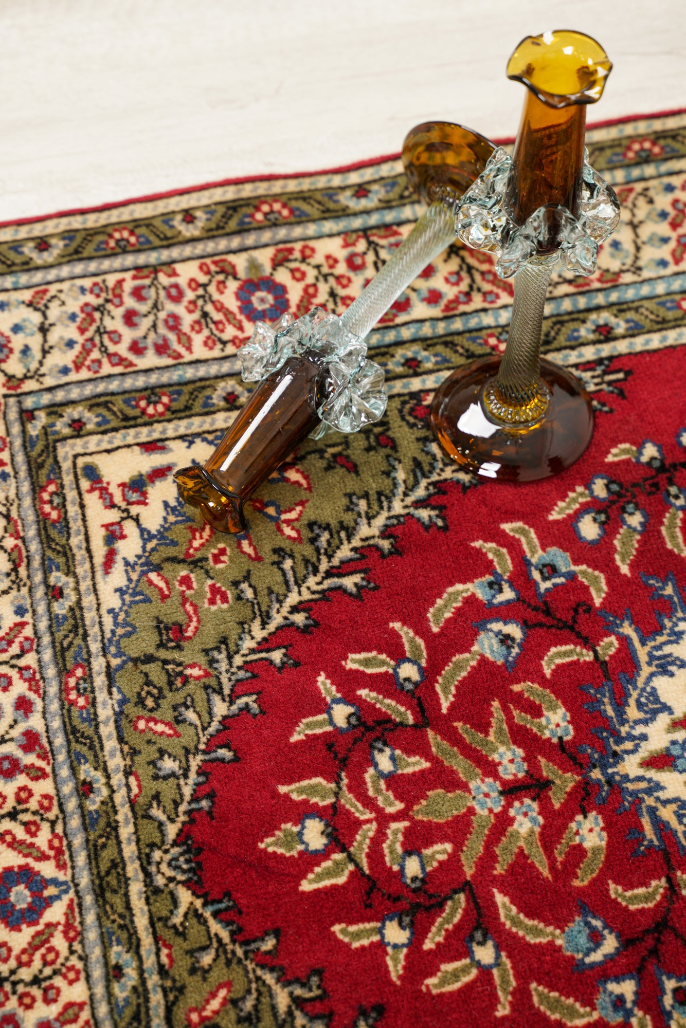 vintage Turkish Kayseri rug 4'5" x 3'