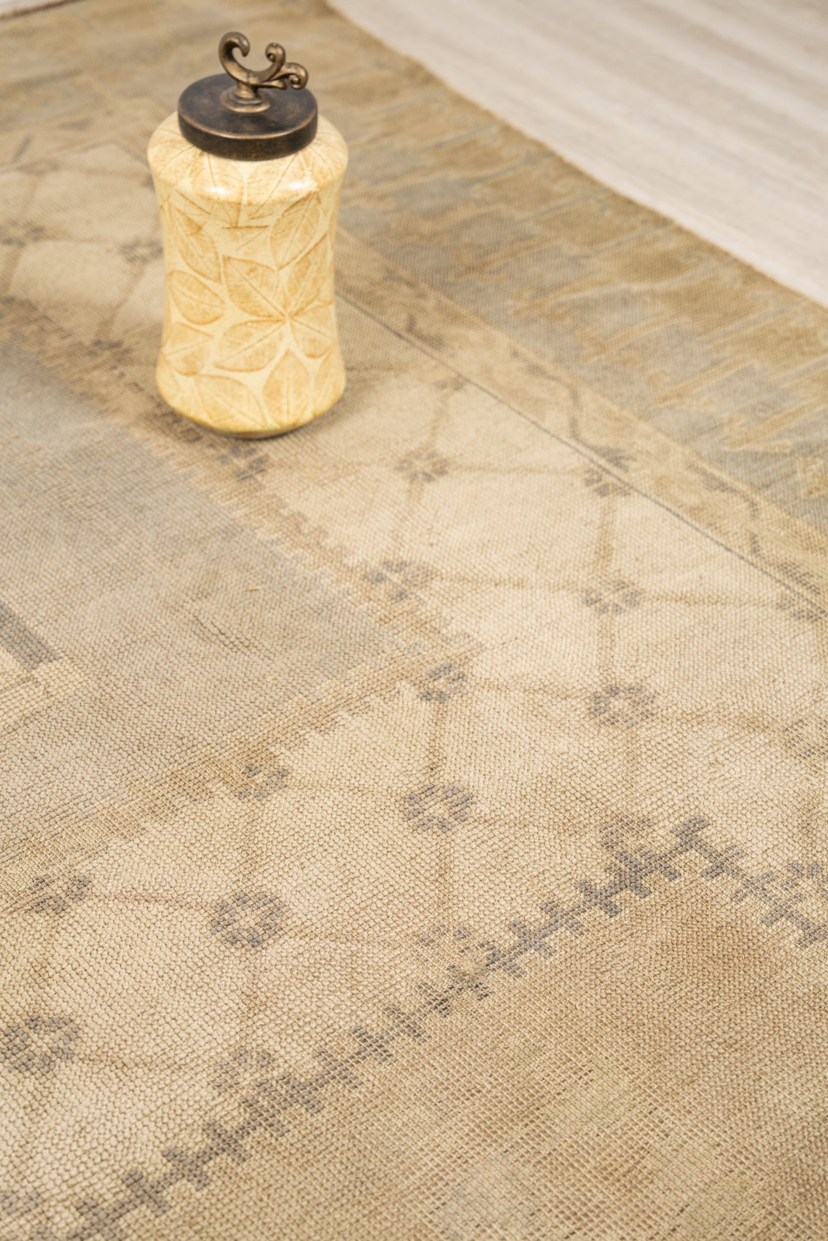 Vintage Turkish Oushak Rug 12'3" x 9'8"