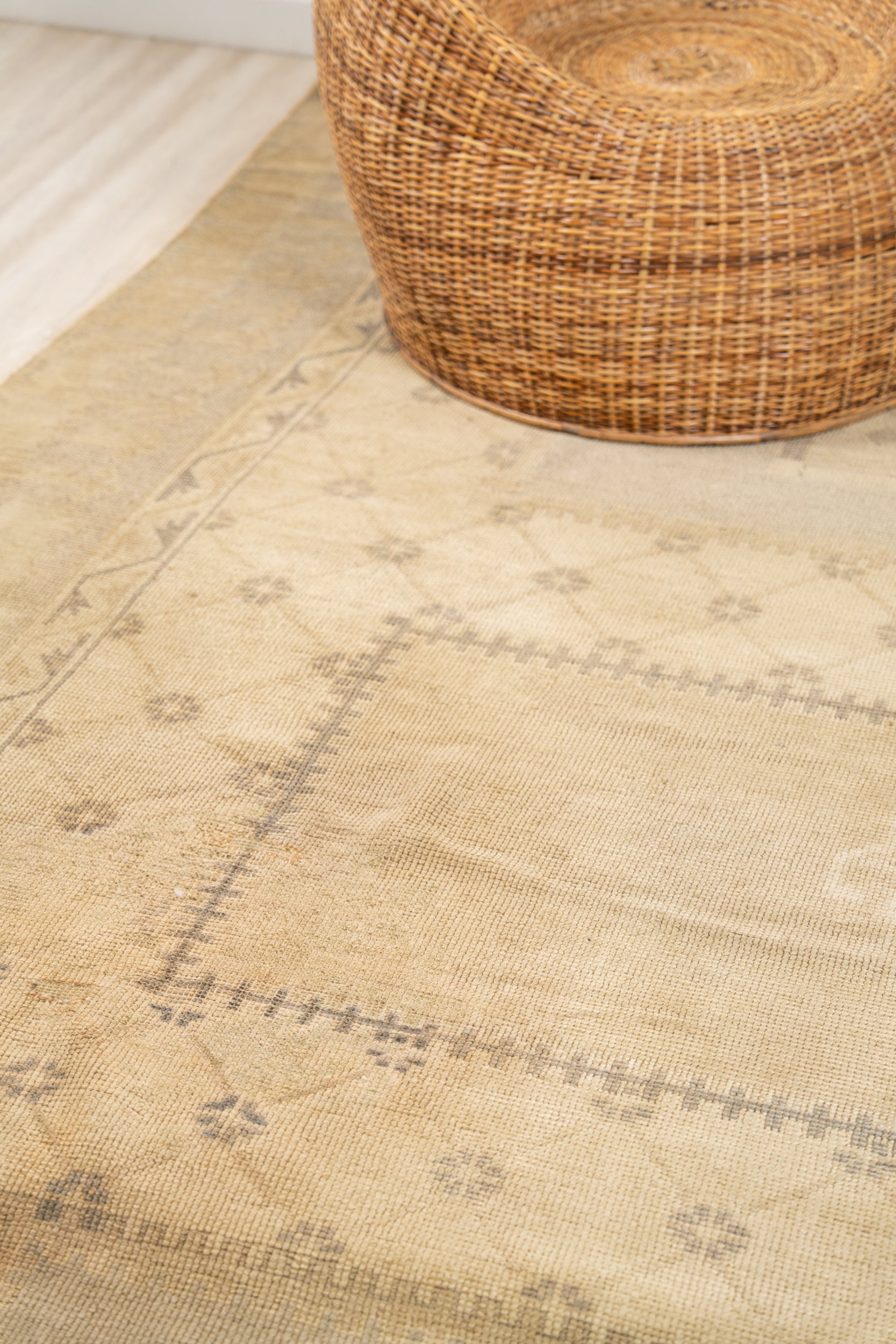 Vintage Turkish Oushak Rug 12'3" x 9'8"