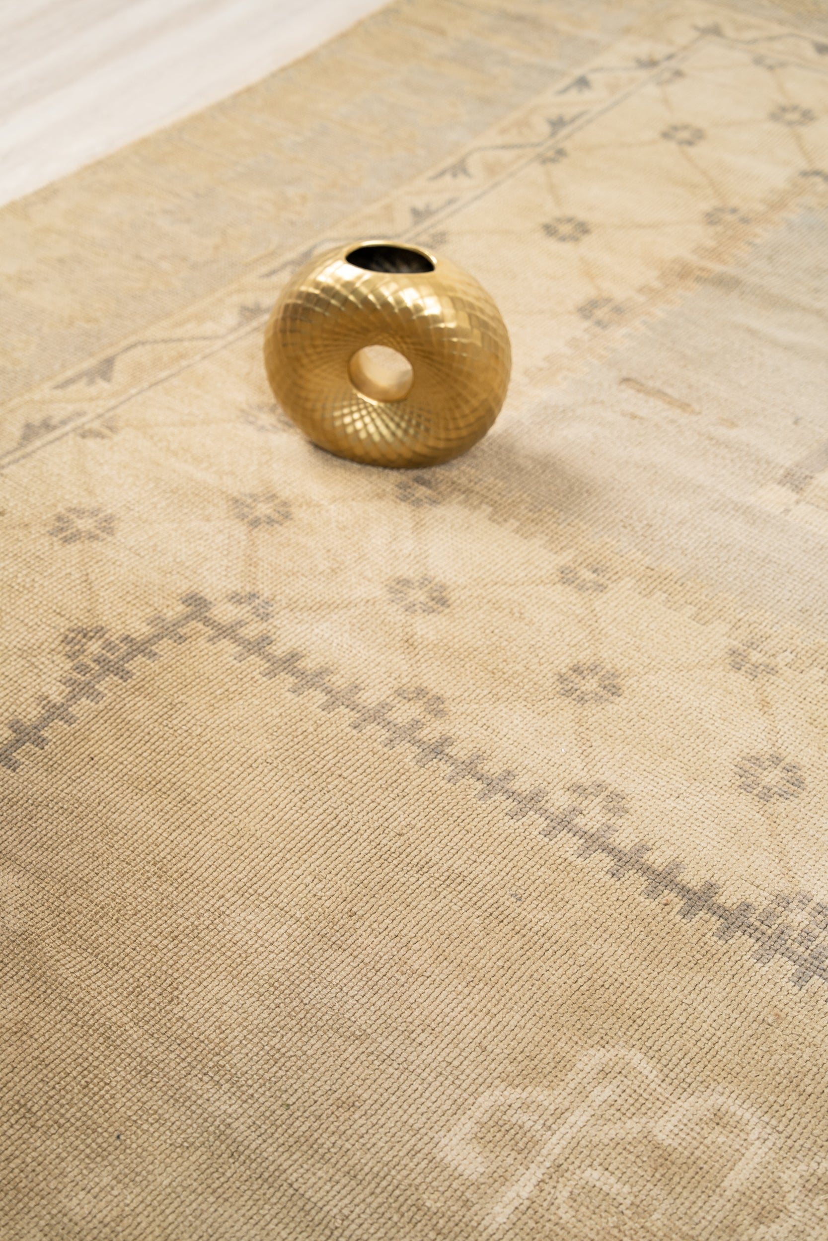 Vintage Turkish Oushak Rug 12'3" x 9'8"