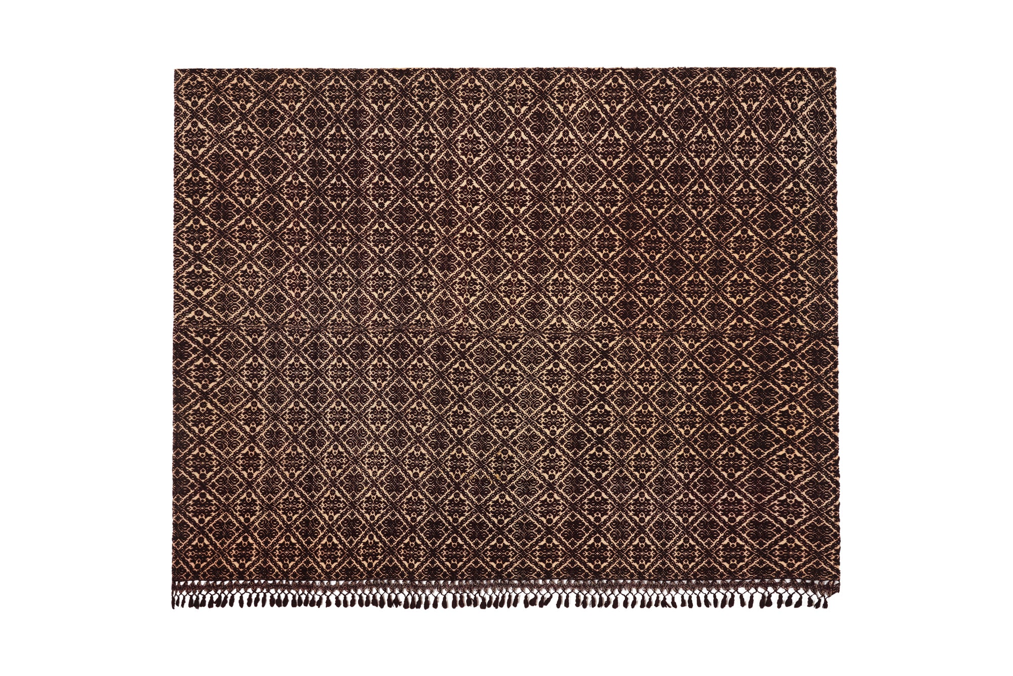 Vintage Scandinavian Hand Loom Textile 5'9" x 4'6"