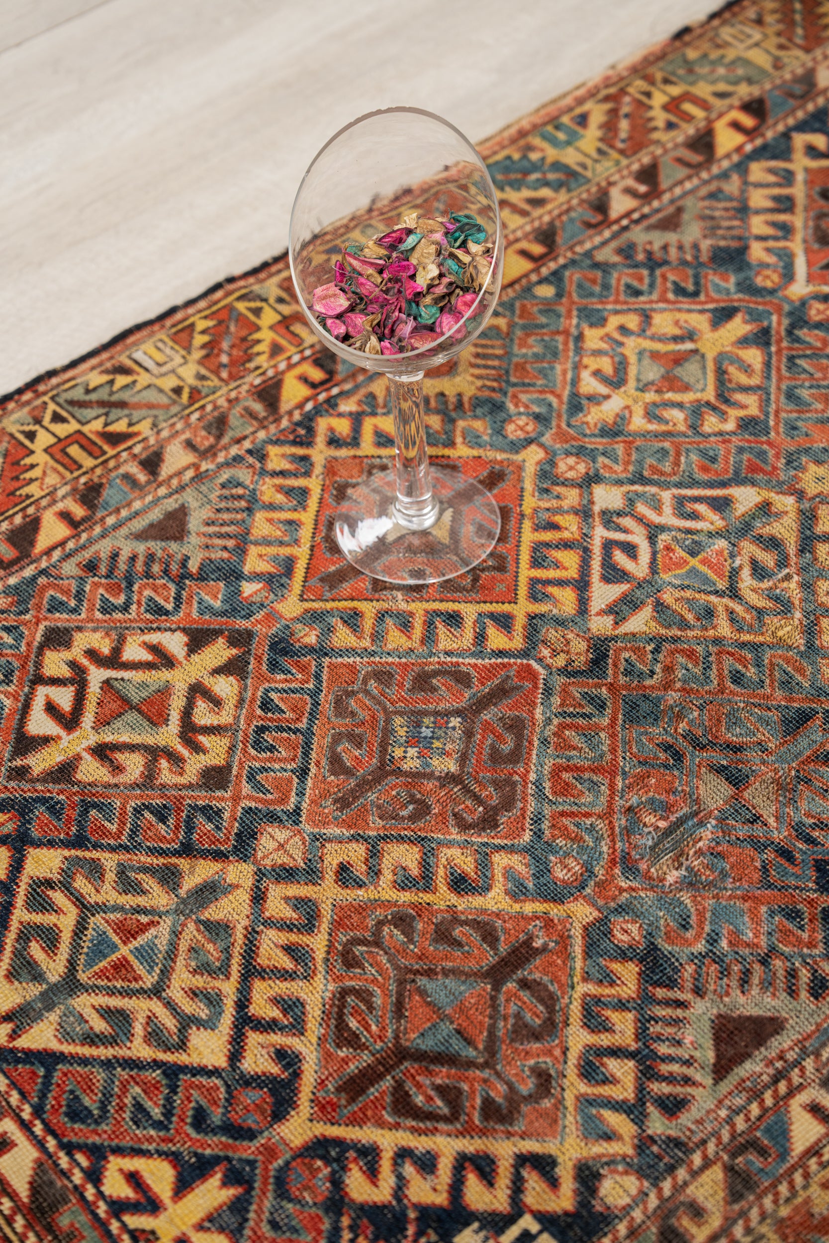 Antique Caucasian Shirvan Rug 4'2" x 3'