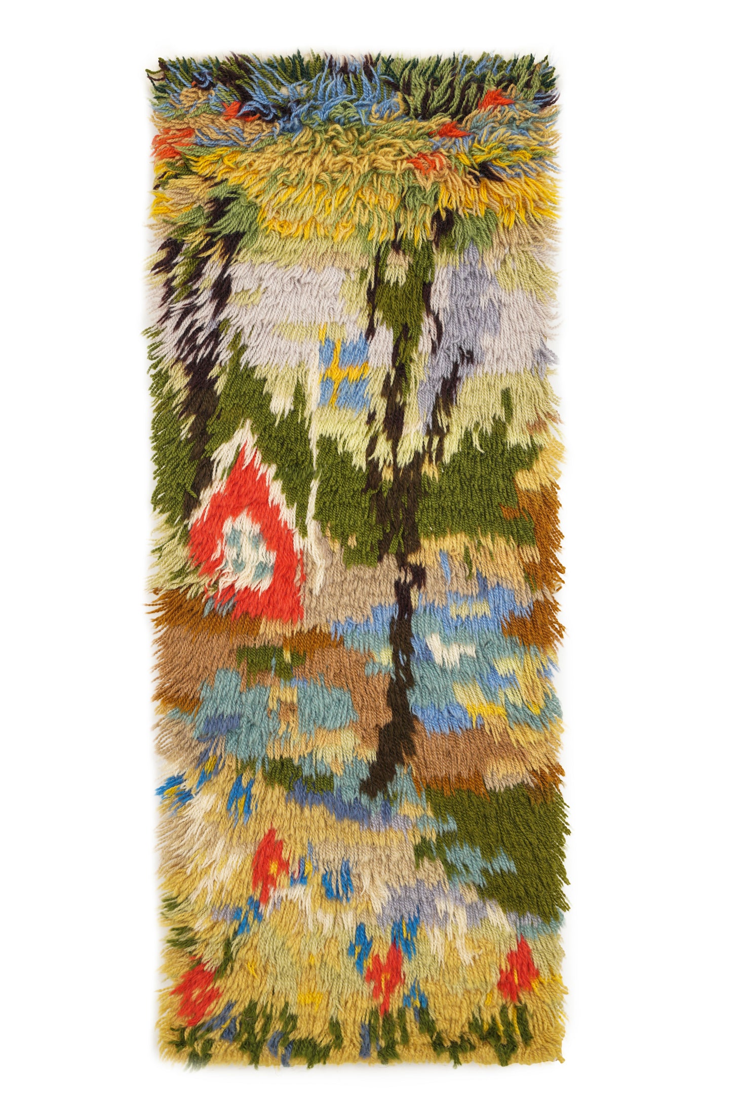 VINTAGE SCANDINAVIAN RYA RUG 3'1" x 1'3"