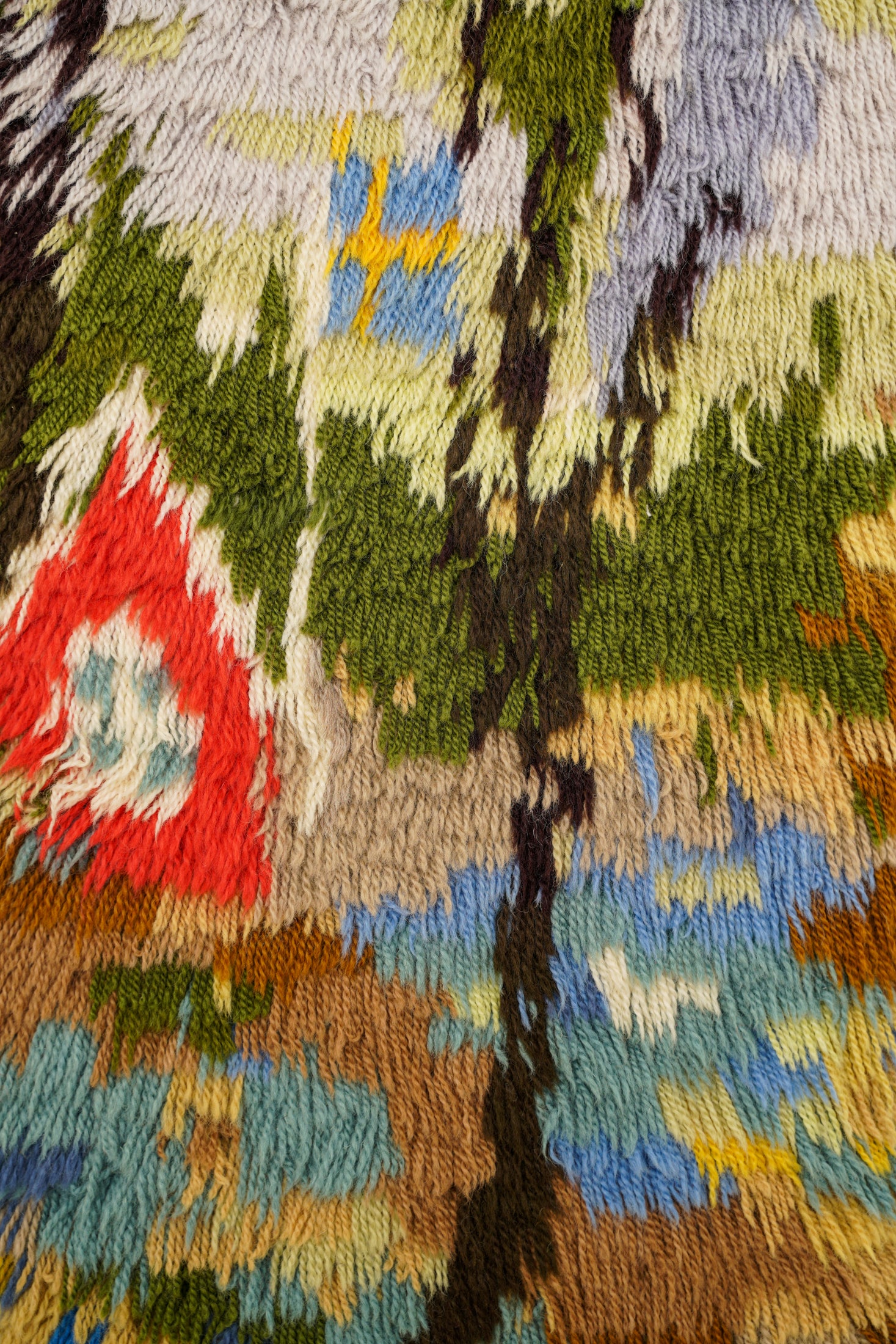 VINTAGE SCANDINAVIAN RYA RUG 3'1" x 1'3"