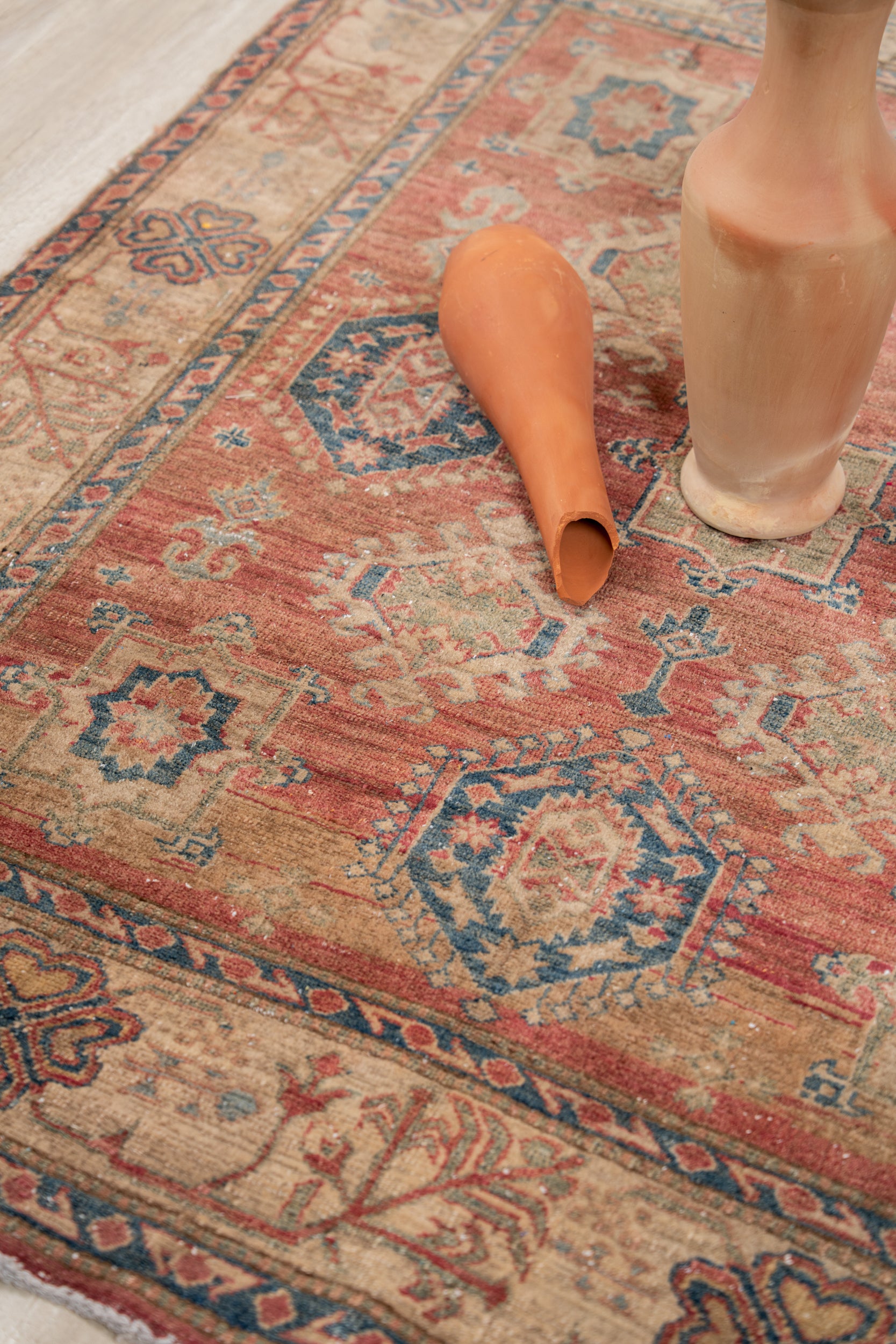 Vintage Afghan Kazak Rug 6' x 5'