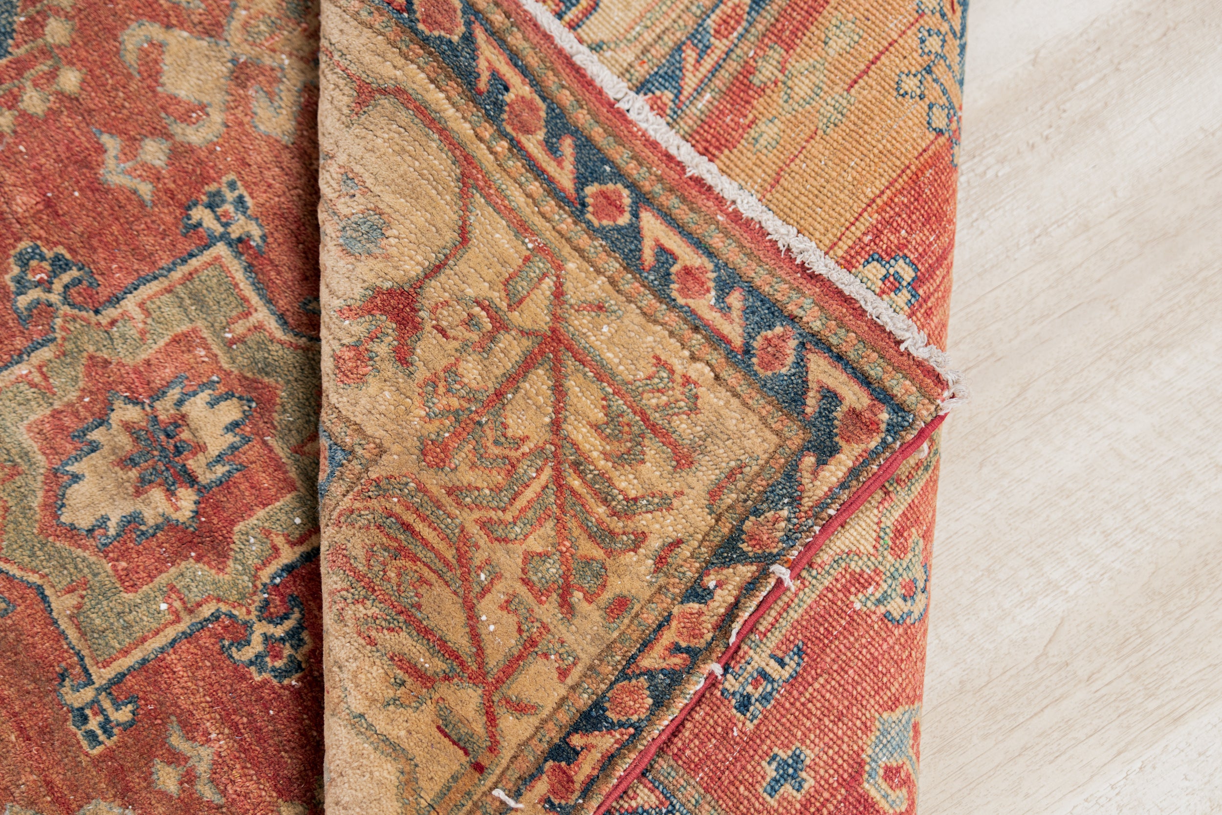 Vintage Afghan Kazak Rug 6' x 5'