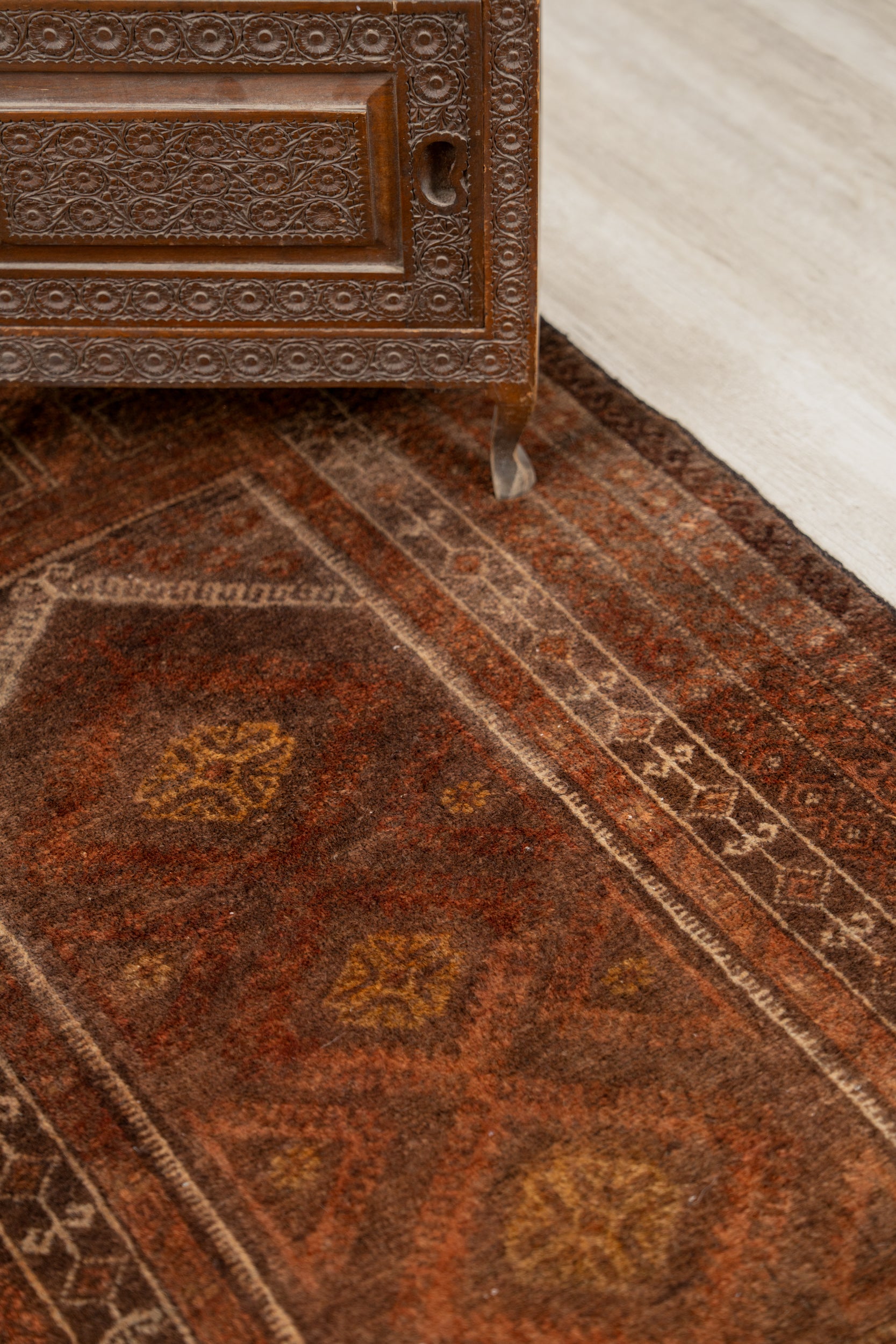 Vintage Baloch Rug 4'7" x 2'10"